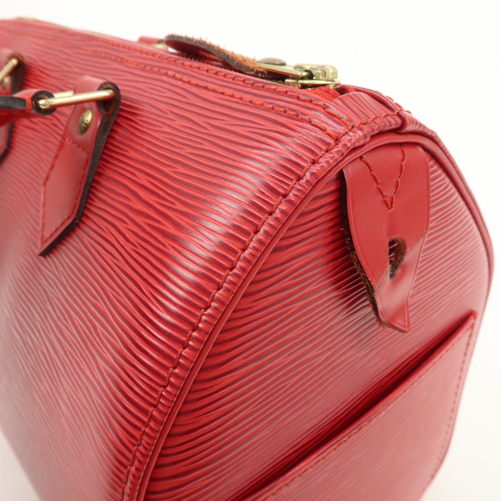 Louis Vuitton Epi Speedy 25 Hand Bag Castilian Red M43017