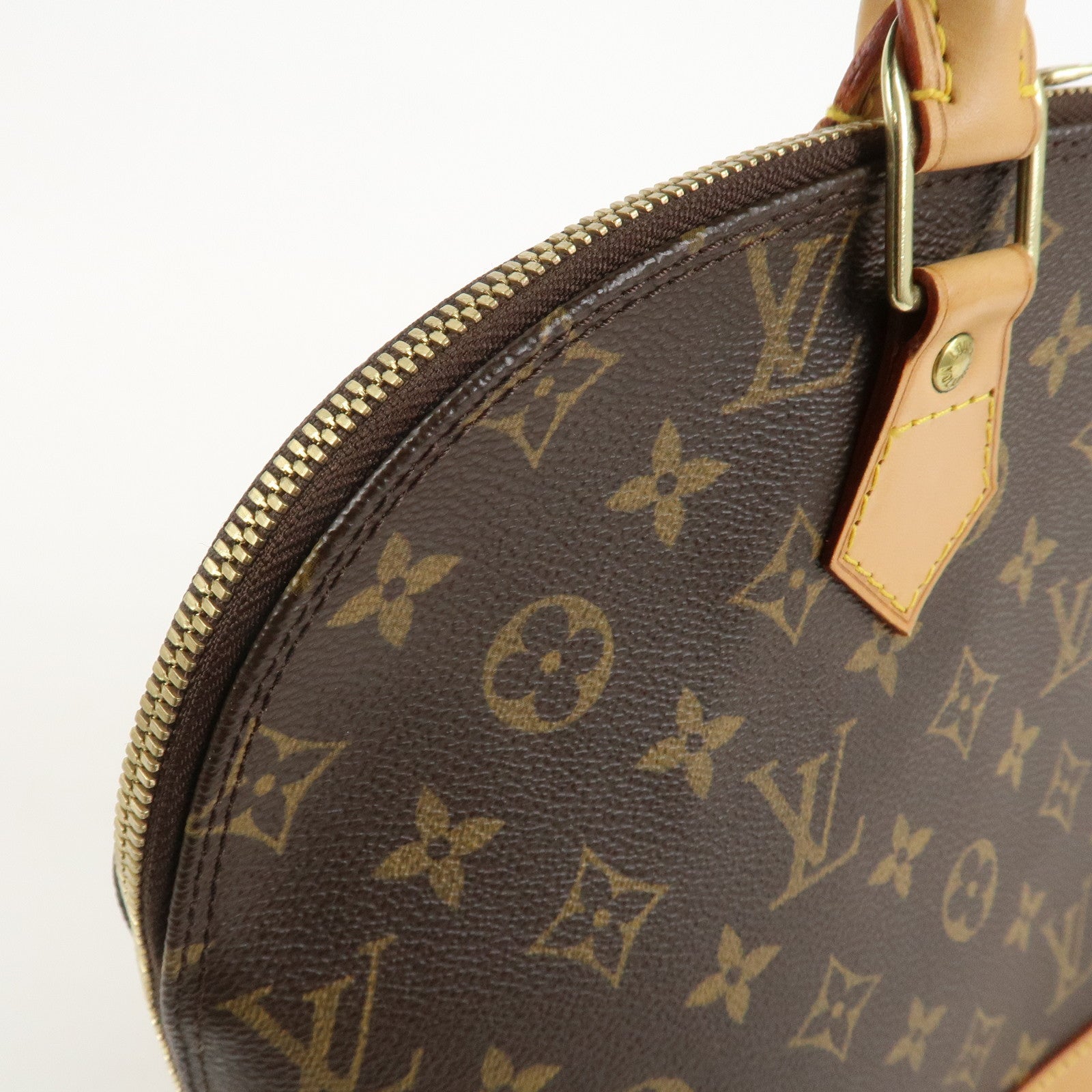 Louis Vuitton Monogram Alma Hand Bag Brown M51130