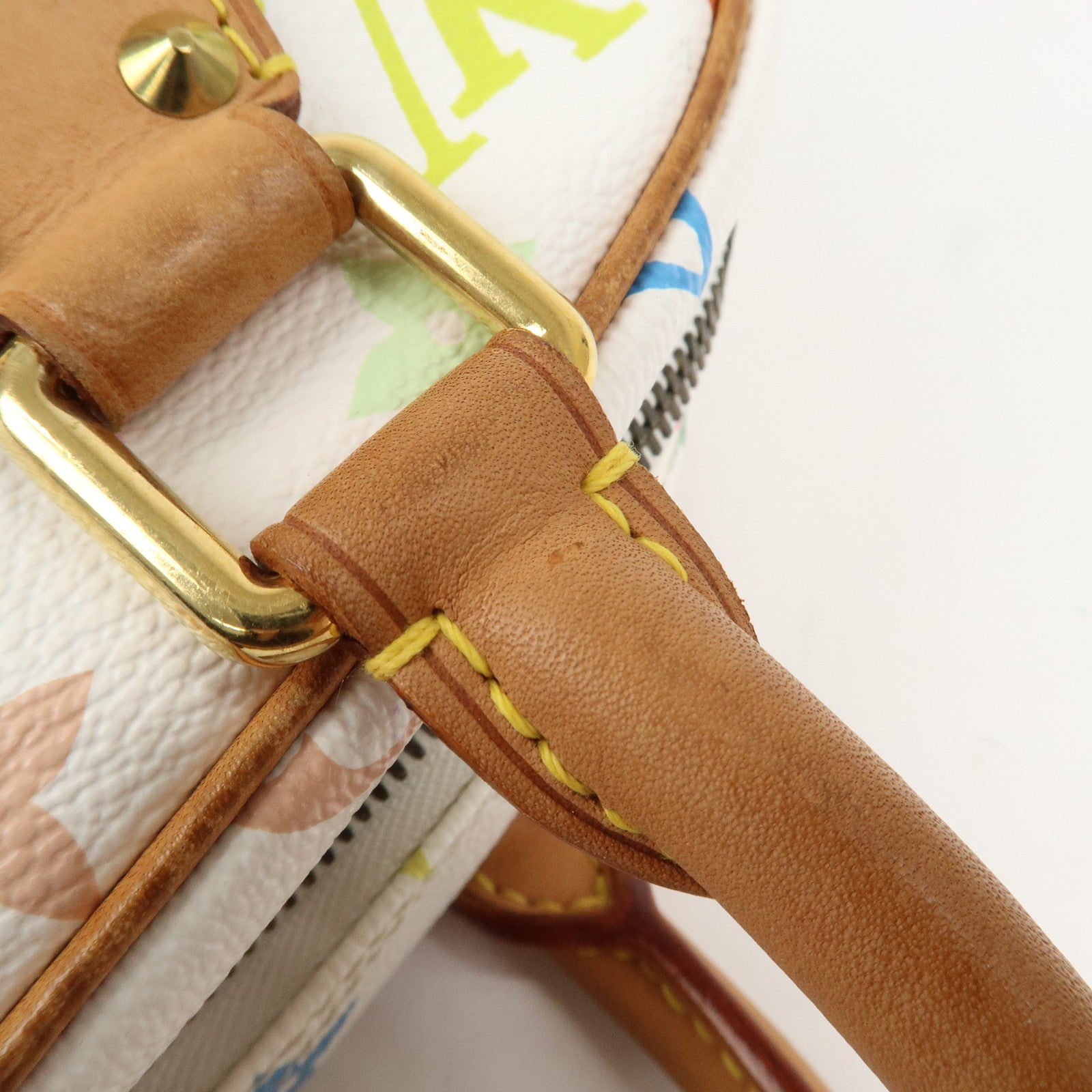 Louis Vuitton Monogram Multicolor Trouville Hand Bag Blanc M92663