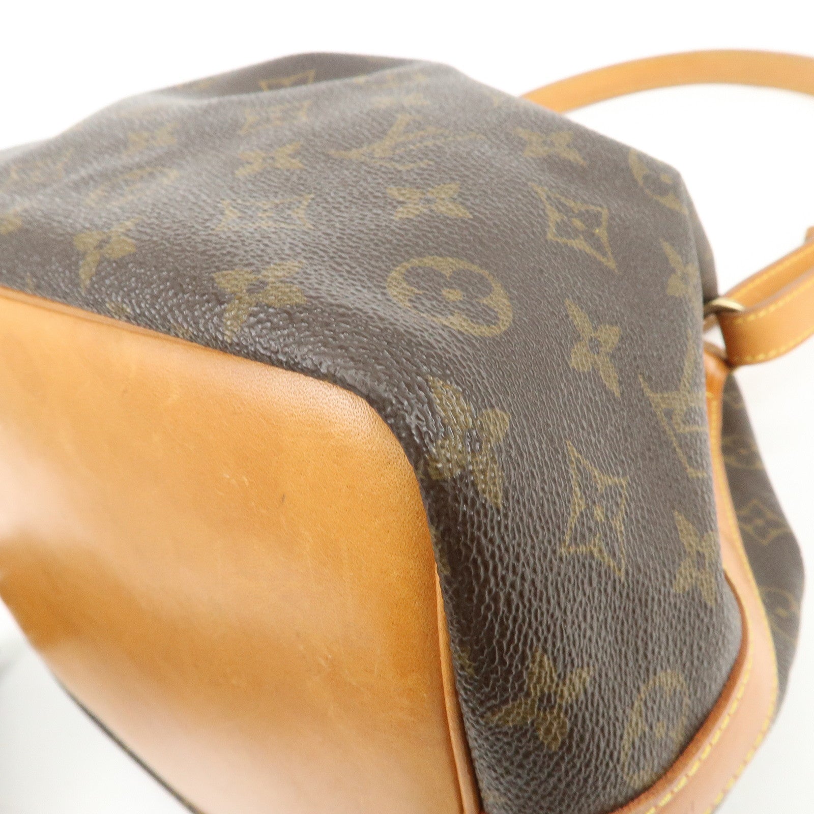 Louis Vuitton Monogram Petit Noe Shoulder Bag Brown M42226