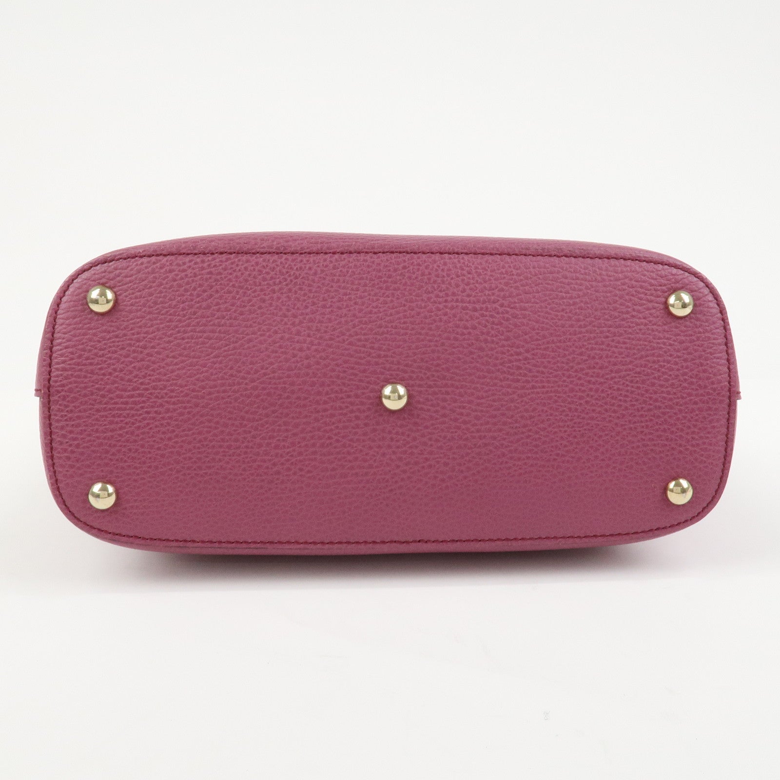 GUCCI Interlocking G Leather Tote Bag Shoulder Bag Purple 388561