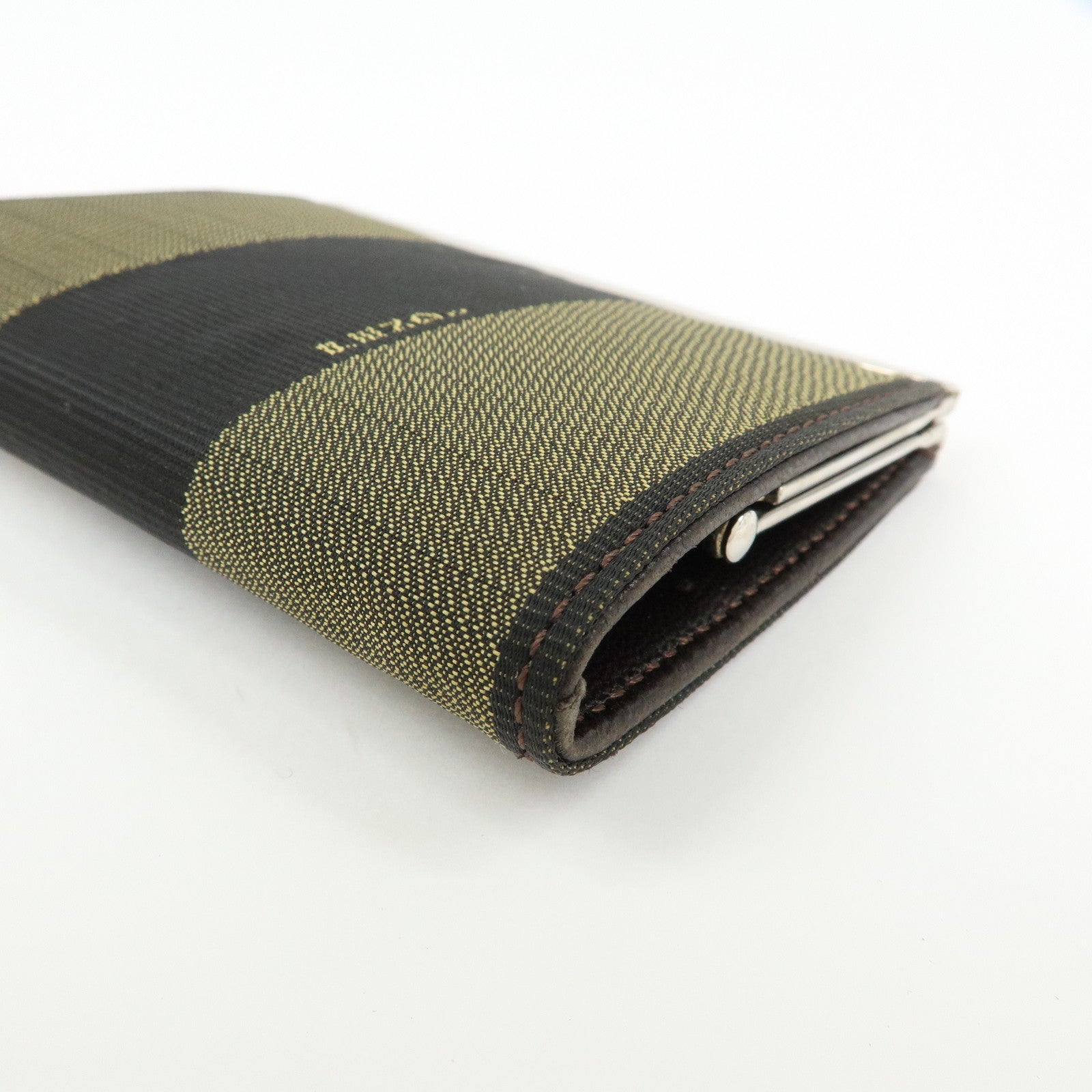 FENDI Canvas Coin Case Coin Purse Brown 2261‑30826‑099