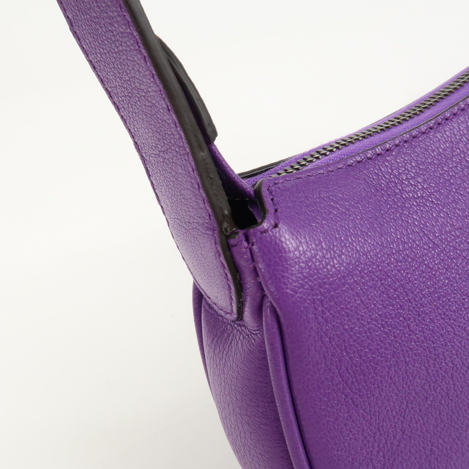 GUCCI GG Marmont Aphrodite Leather Small Hand Bag Purple 739076
