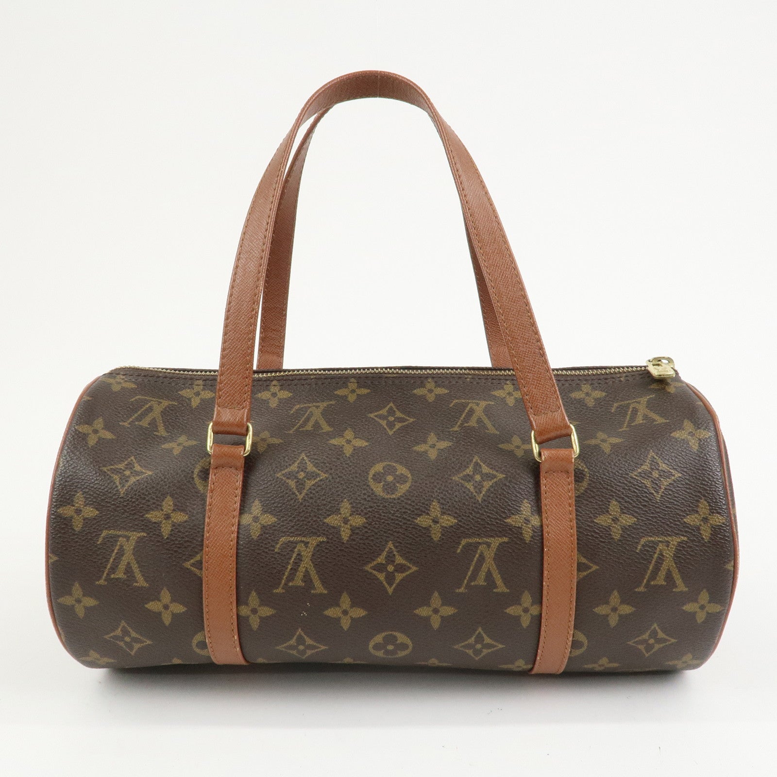 Louis Vuitton Monogram Papillon 30 Hand Bag Brown M51365