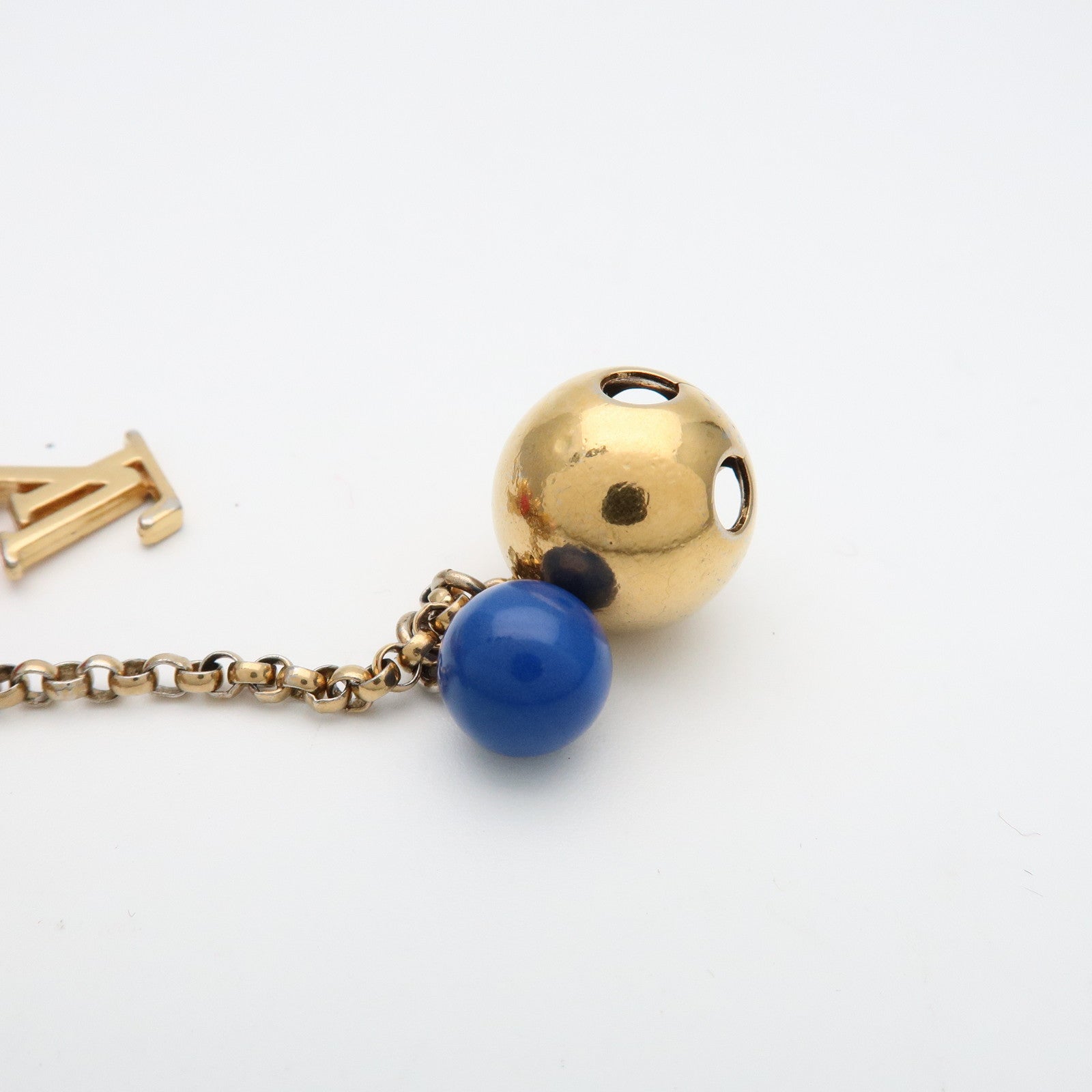 Louis Vuitton Porte Cles Grelots Bag Charm Gold Multicolor M62227