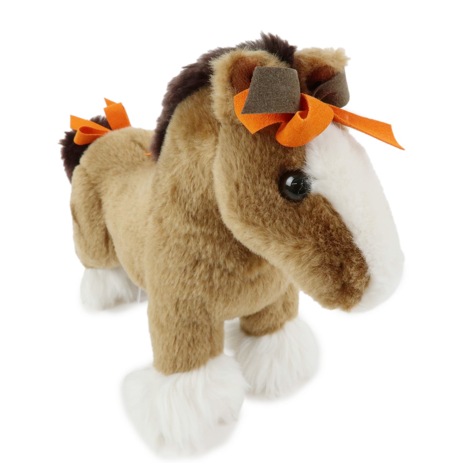 HERMES Hermy PPM Stuffed Animal Plush Toy Horse Small Brown Orange
