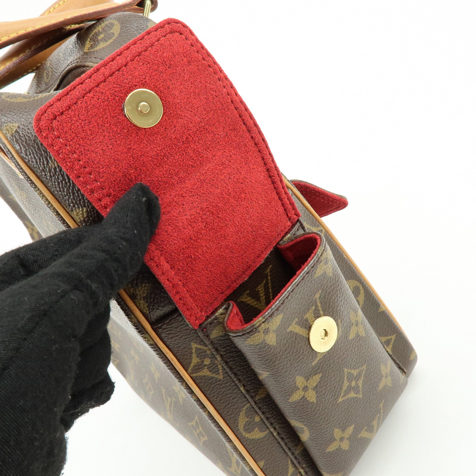 Louis Vuitton Monogram Excentri Cite Canvas Hand Bag Brown M51161