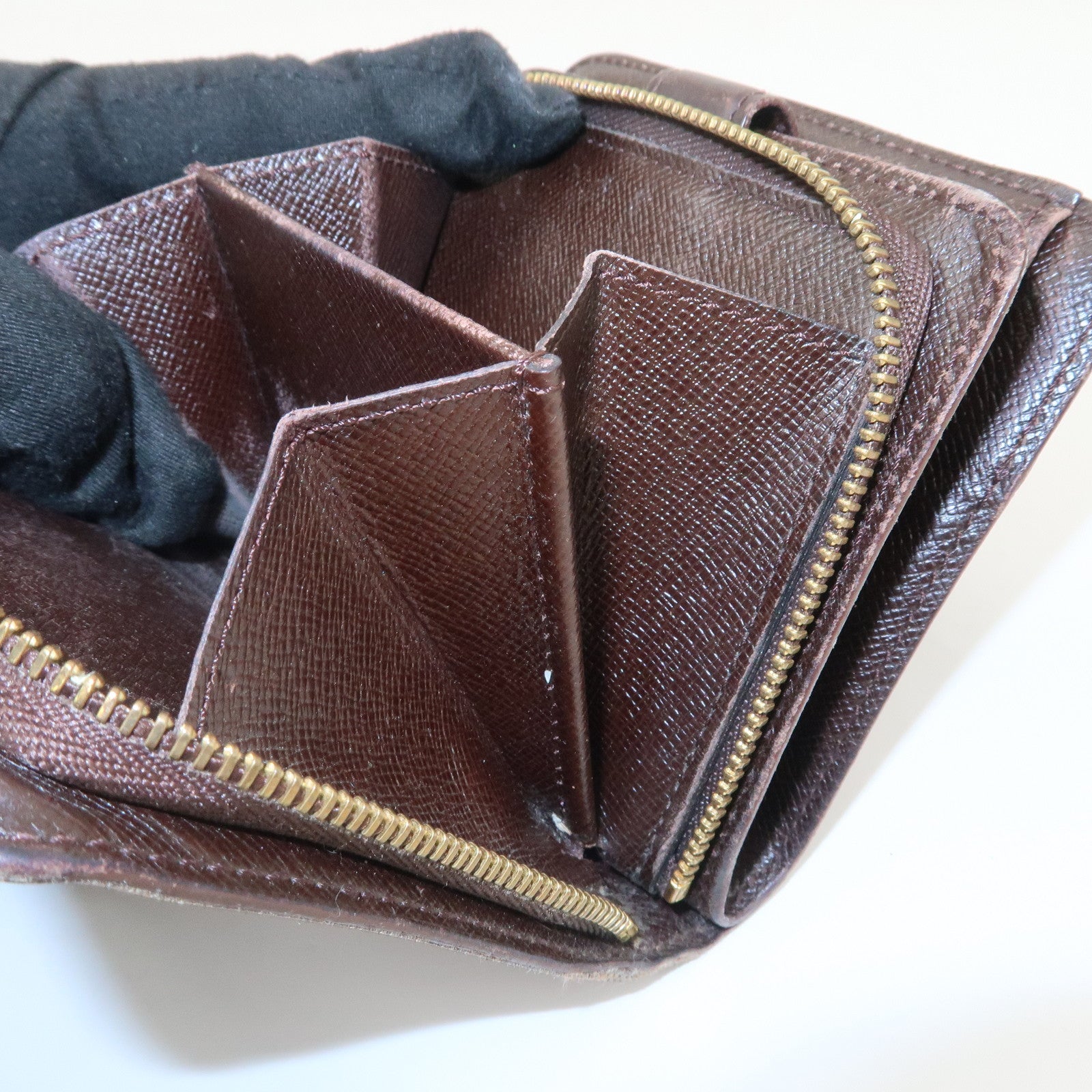 Louis Vuitton Damier Compact Zippy Bi-fold Small Wallet N61668