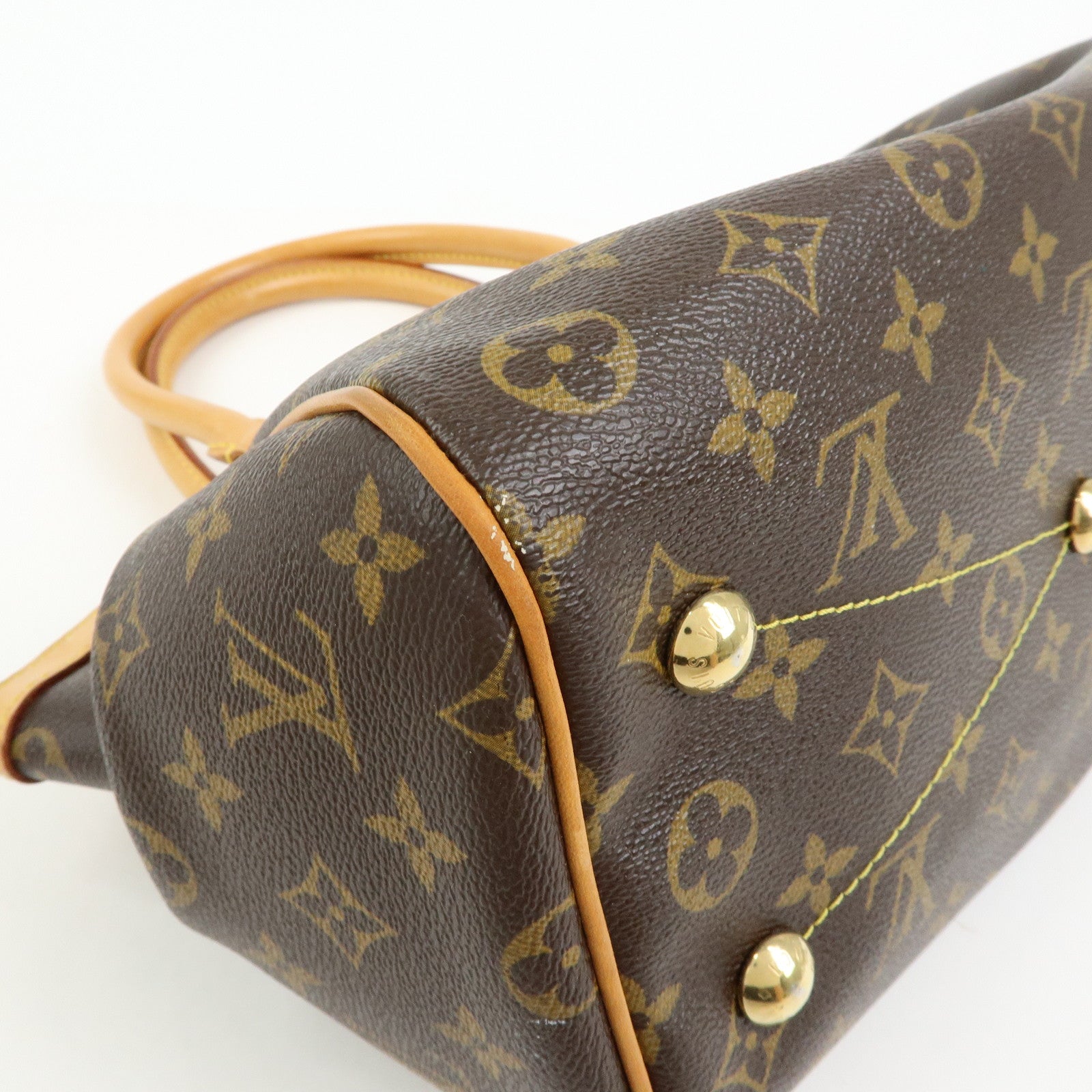 Louis Vuitton Monogram Tivoli PM Hand Bag Shoulder Bag Brown M40143