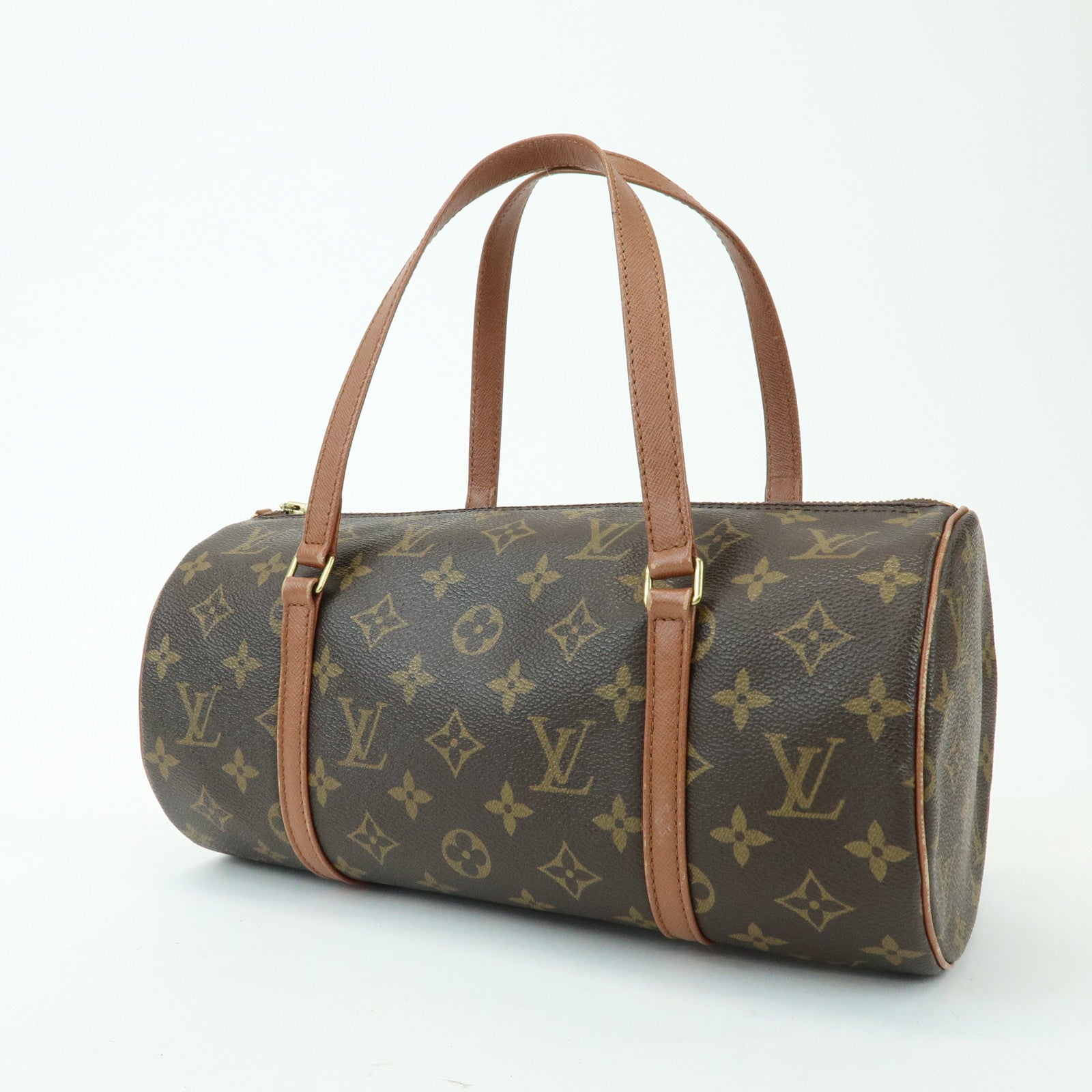 Louis Vuitton Monogram Papillon 30 Hand Bag Brown M51385