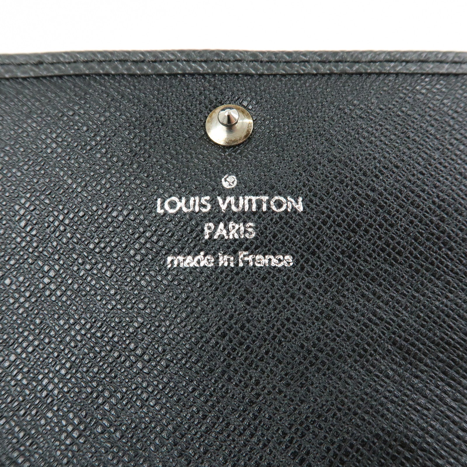 Louis Vuitton Taiga Porte Monnaie Sergei Coin Case Black M32562