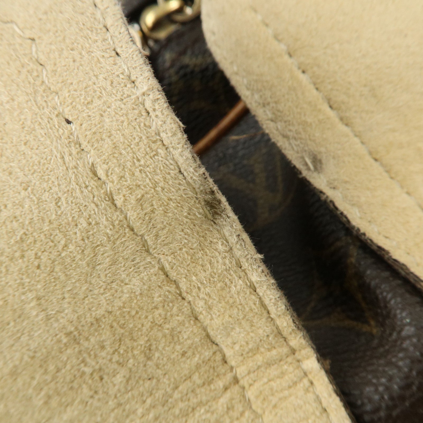 Louis Vuitton Monogram Manhattan PM Hand Bag Brown M40026 Used