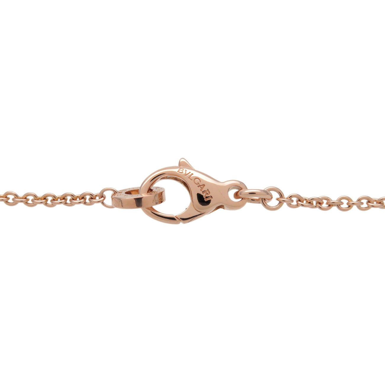 BVLGARI B-zero1 Necklace K18 750PG Ceramic Rose Gold White