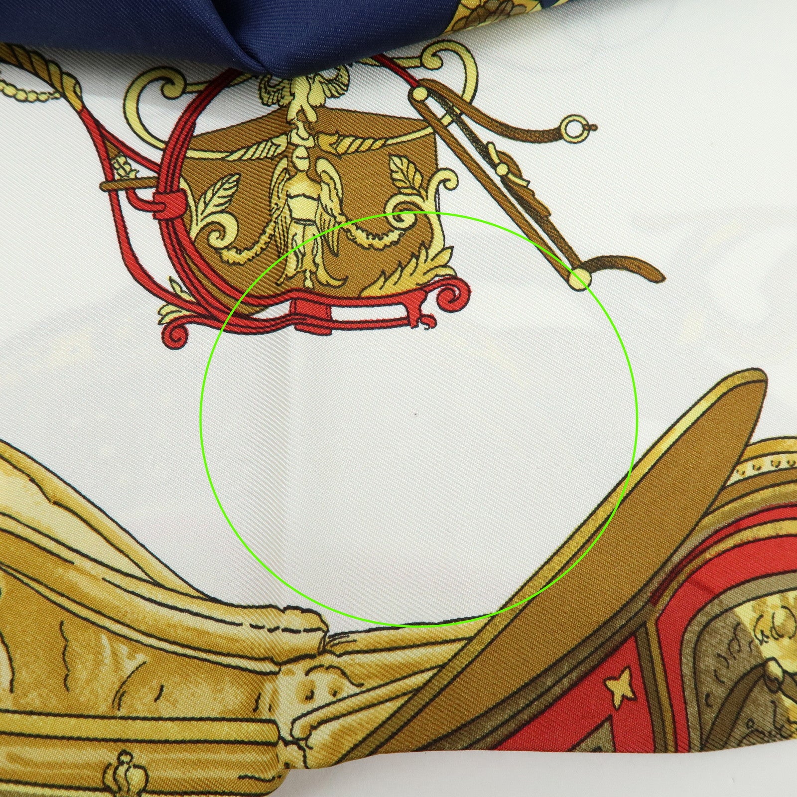 HERMES Carre 90 Silk 100% Scarf SPRINGS Dark Navy