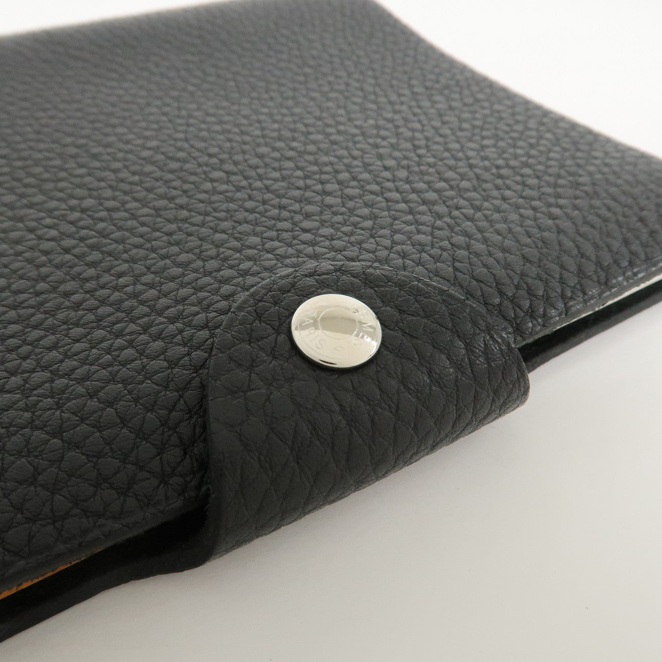 HERMES Togo Leather Ulysse PM Planner Cover □F Stamped Black