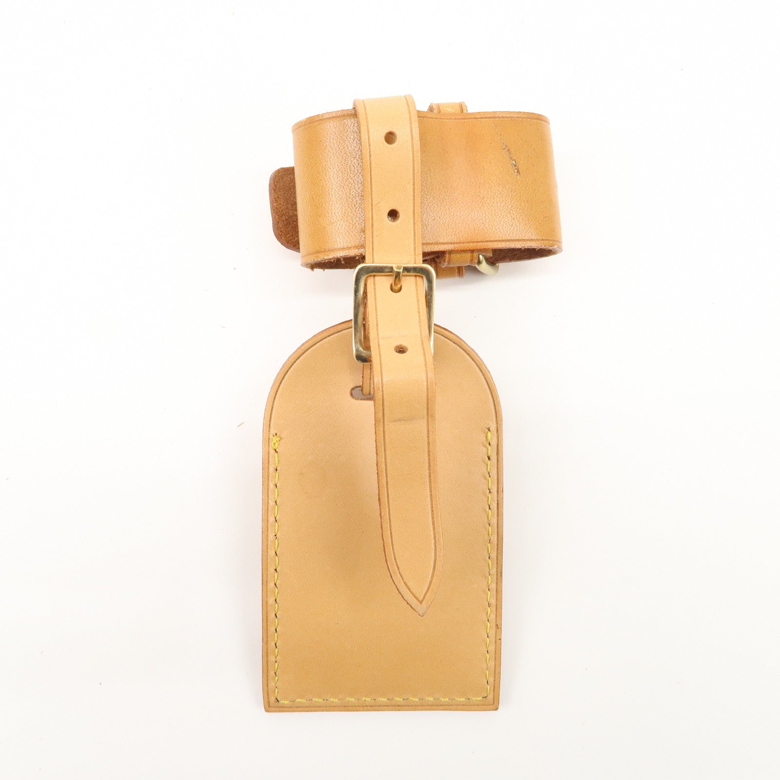 Louis Vuitton Set of 15 Nume Leather Name Tag & Poignet Natural Used