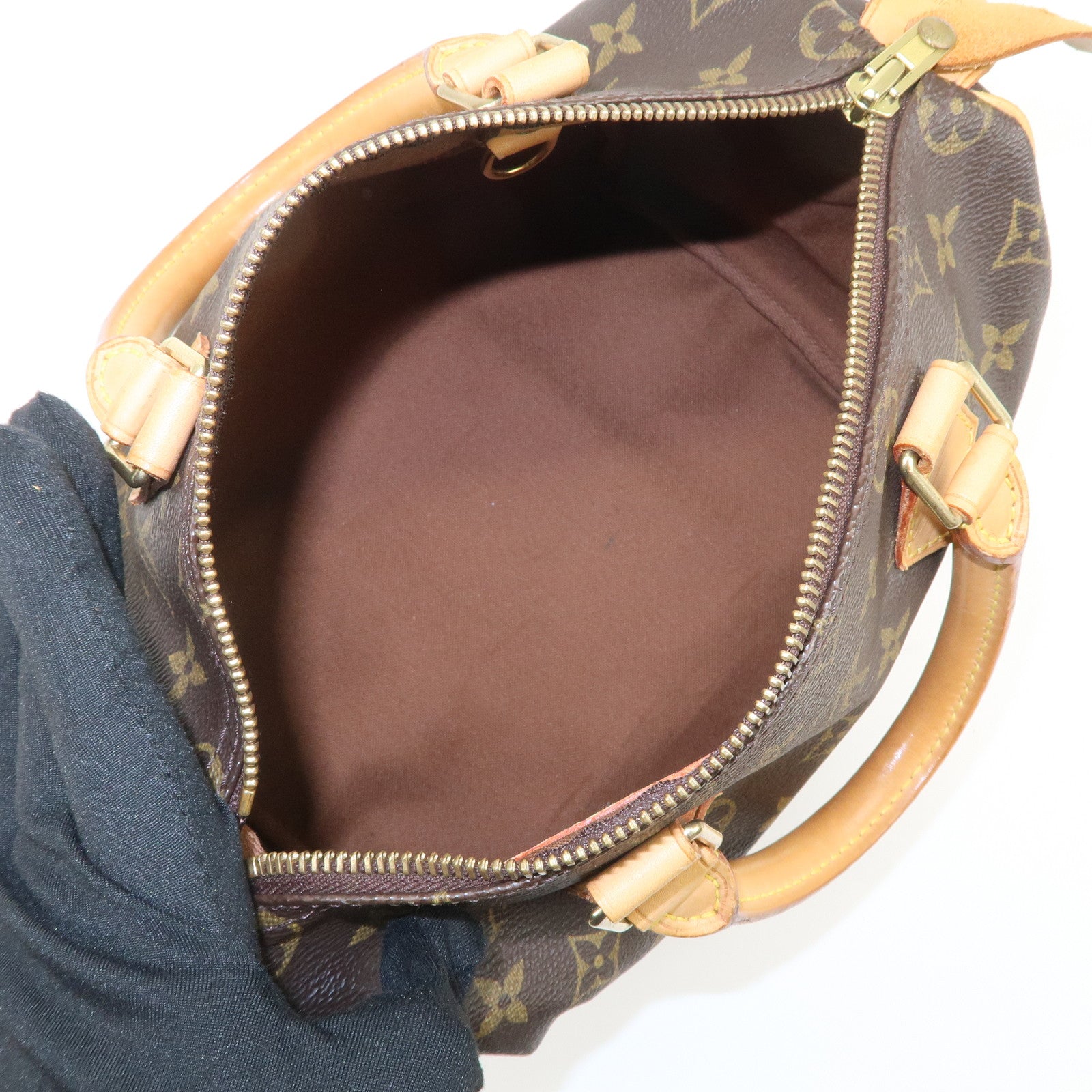 Louis Vuitton Monogram Speedy 25 Boston Bag Hand Bag Brown M41528
