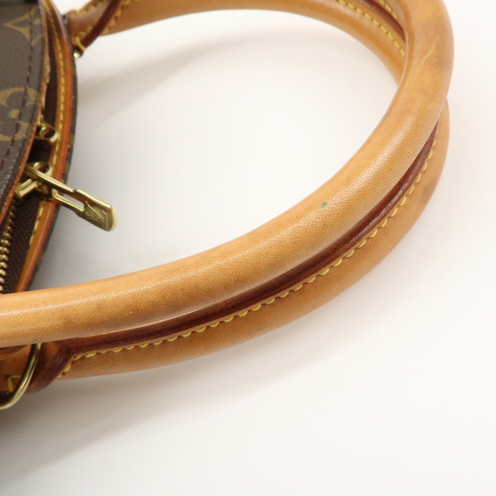 Louis Vuitton Monogram Ellipse PM Hand Bag Brown M51127 Used