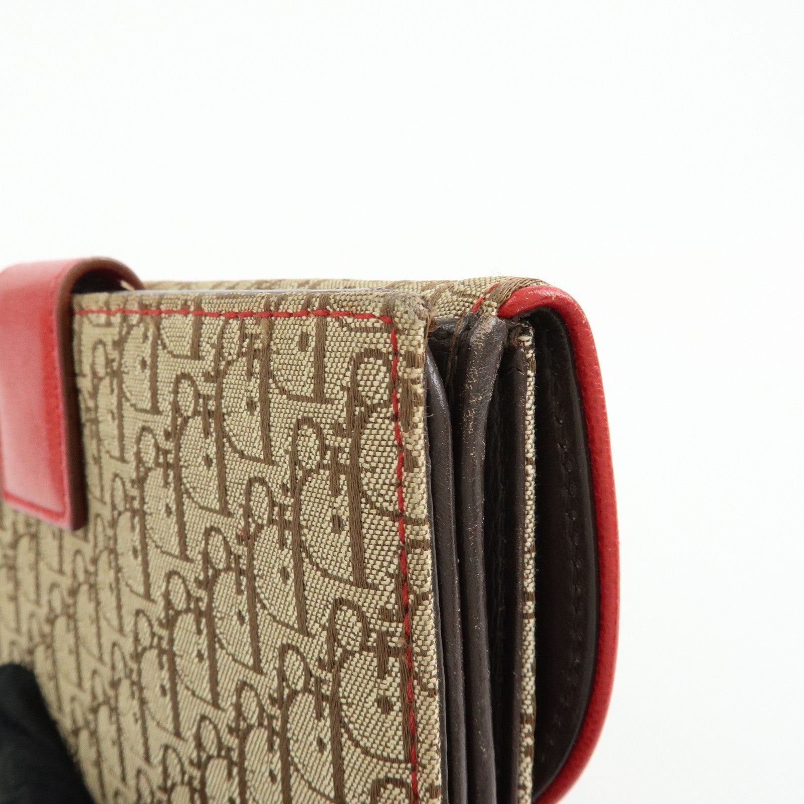 Christian Dior Rasta Trotter Canvas Leather Saddle Long Wallet