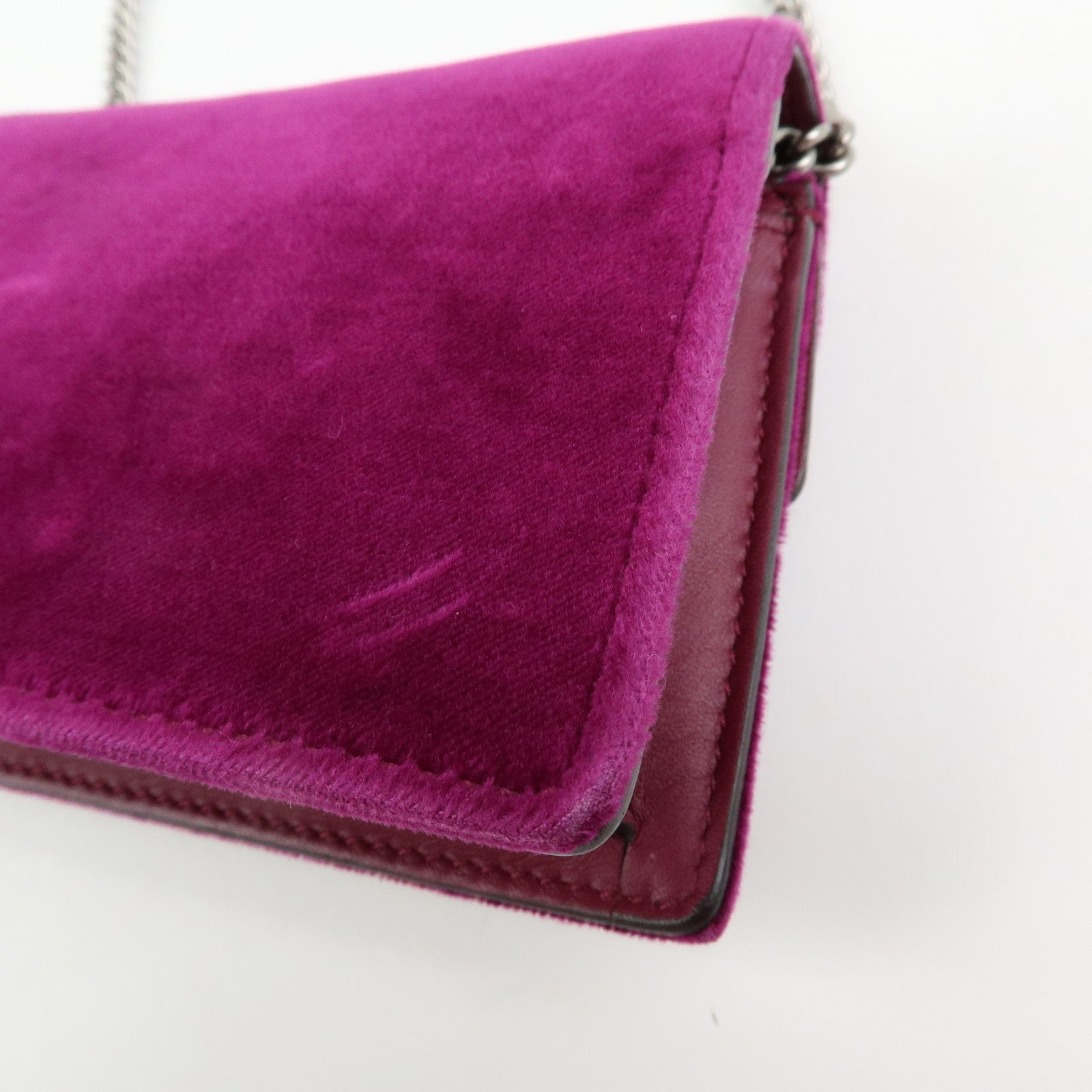 GUCCI Dionysus Super Mini Bag Velvet Chain Shoulder Bag 476432