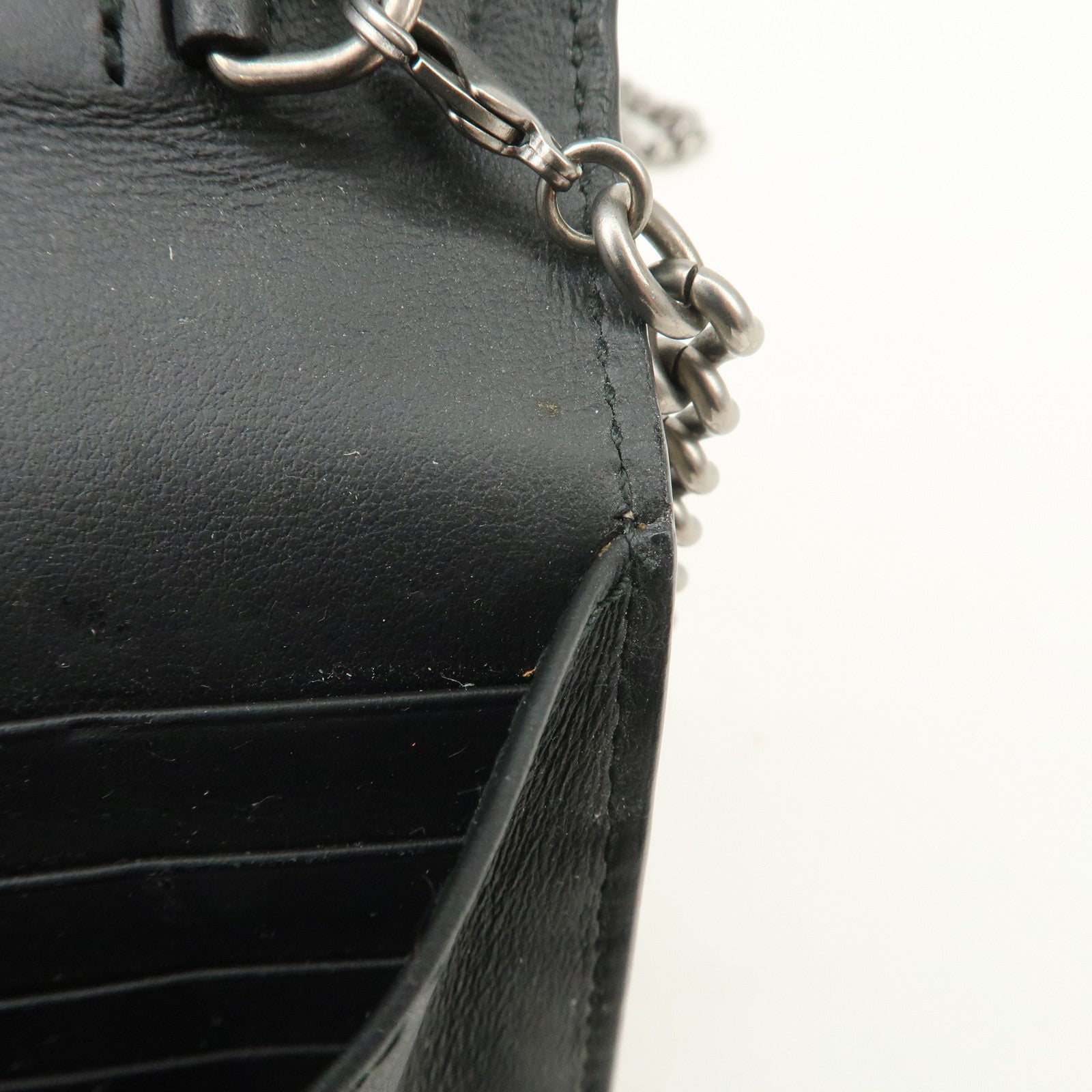 GUCCI Dionysus GG Supreme Chain Shoulder Bag Beige Used