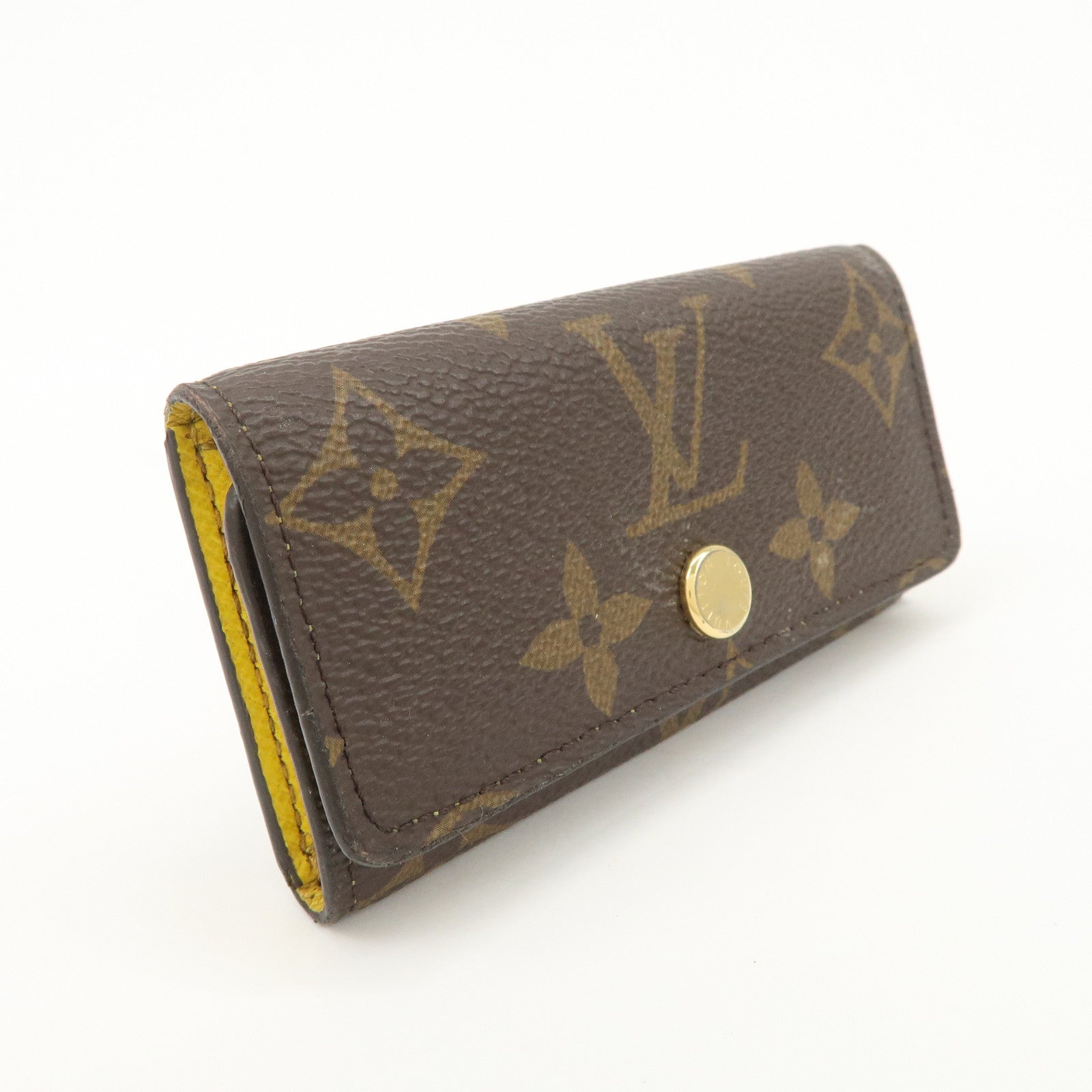 Louis Vuitton Monogram Multicles 4 Key Rings Key Case Jaune M81938