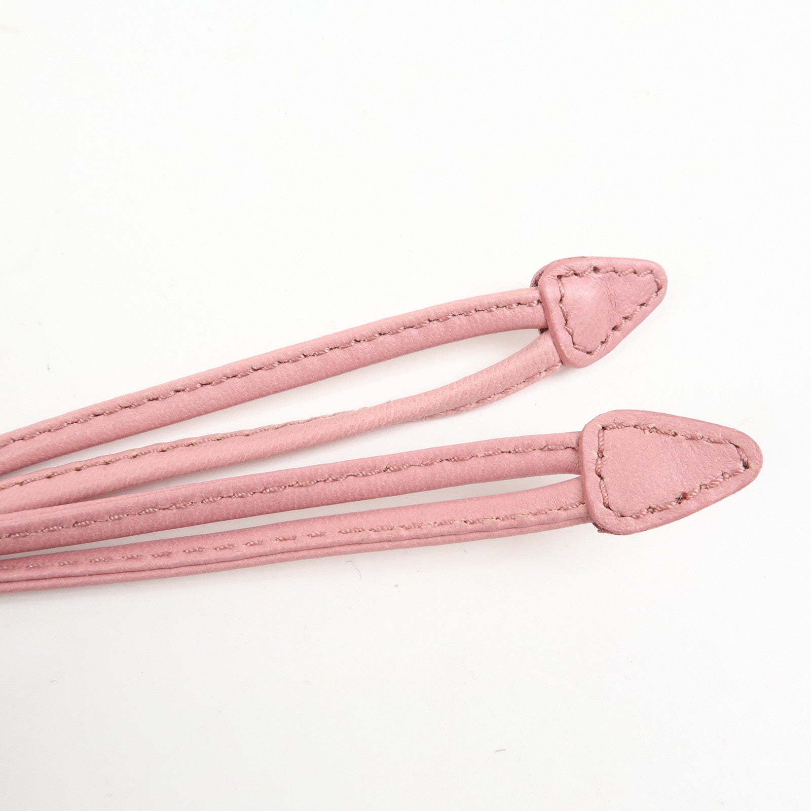 MIU MIU Logo Nylon Leather Drawstring Pouch Flower Motif 5NG003