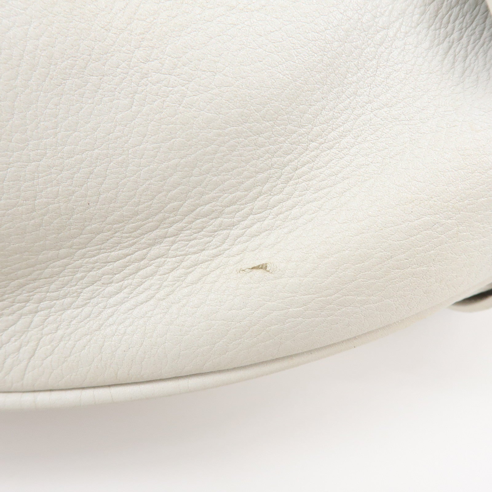 Dolce&Gabbana Leather Hand Bag Shoulder Bag Studs White