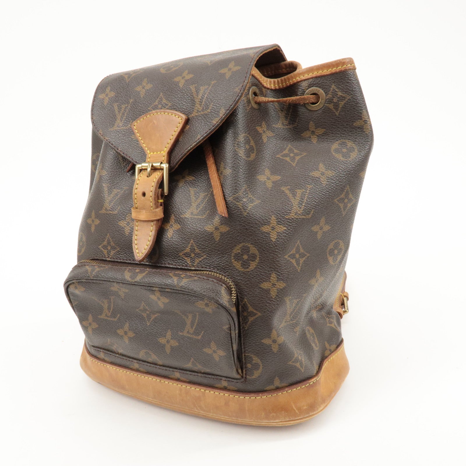 Louis Vuitton Monogram Montsouris MM Backpack Brown M51136 Used