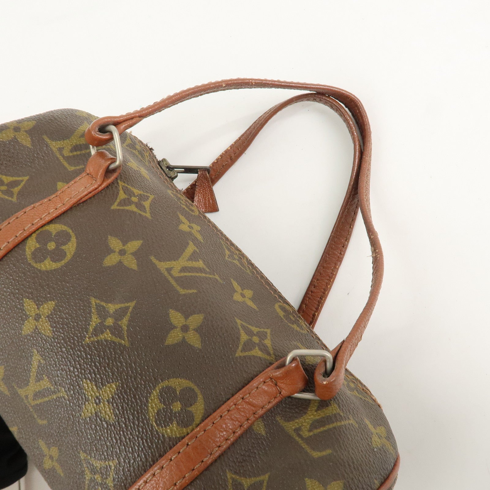Louis Vuitton Monogram Papillon 26 Hand Bag Old Style Brown M51366