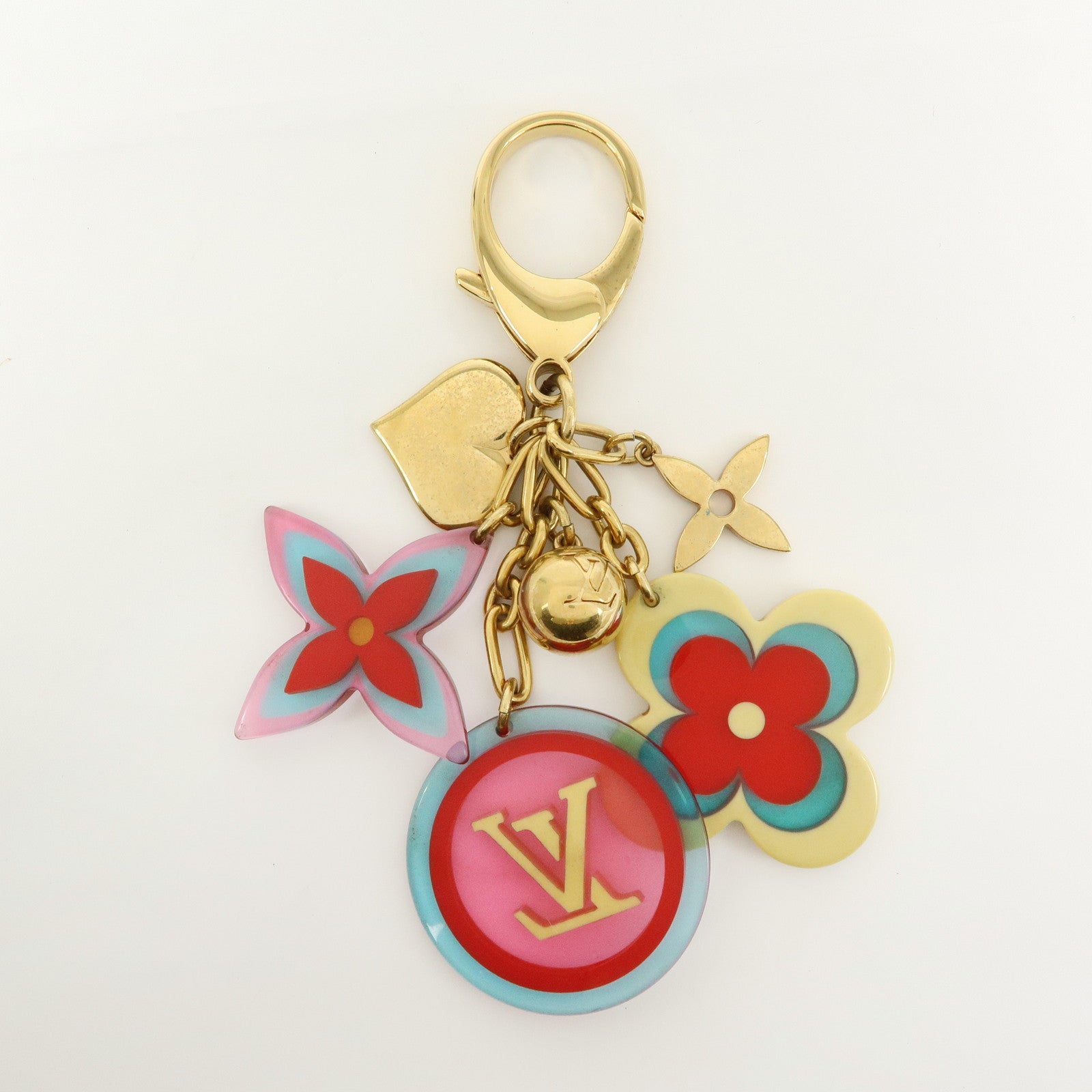 Louis Vuitton Metal Plastic Bijou Sac Candy Bag Charm Red M65726