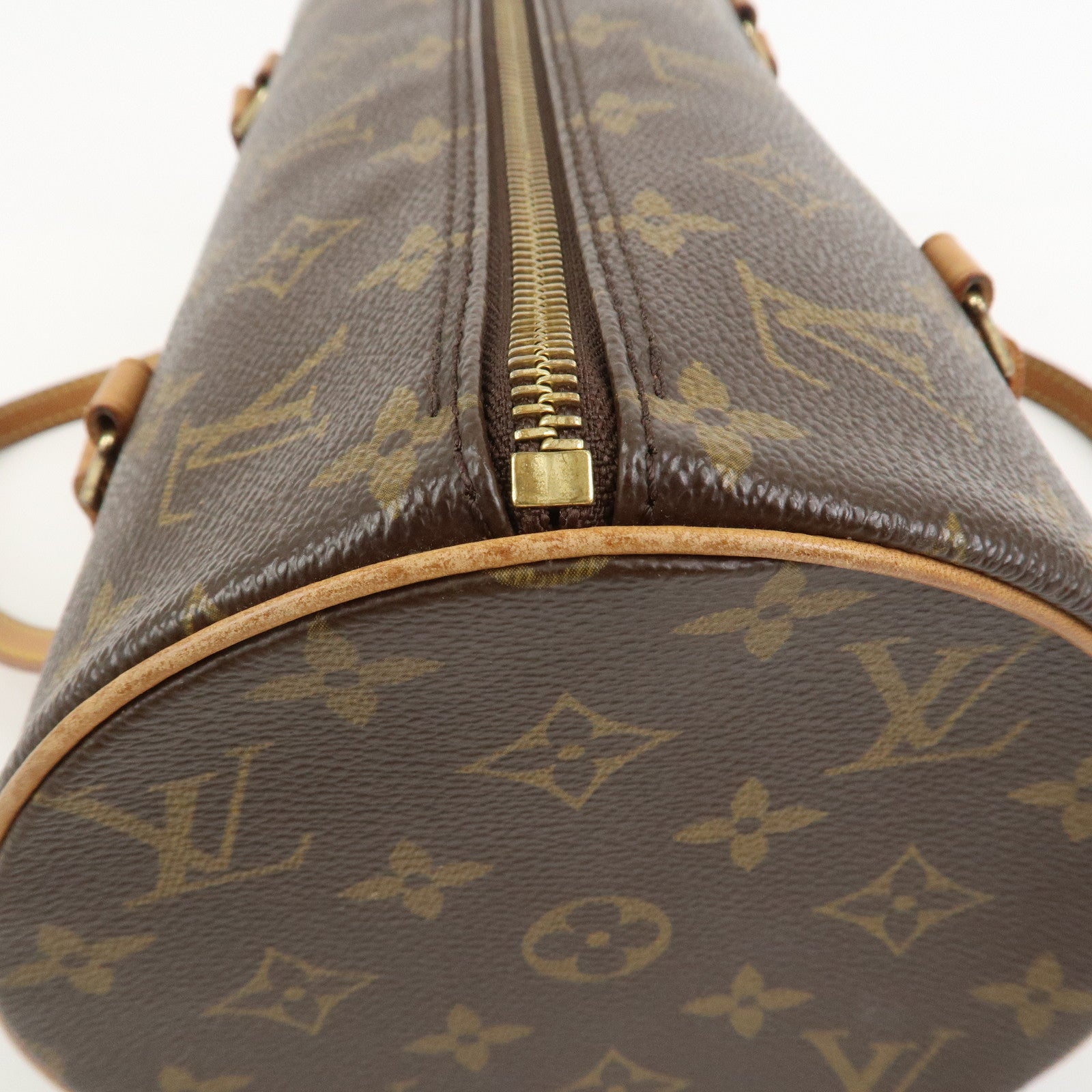 Louis Vuitton Monogram Papillon 30 Hand Bag Brown M51385