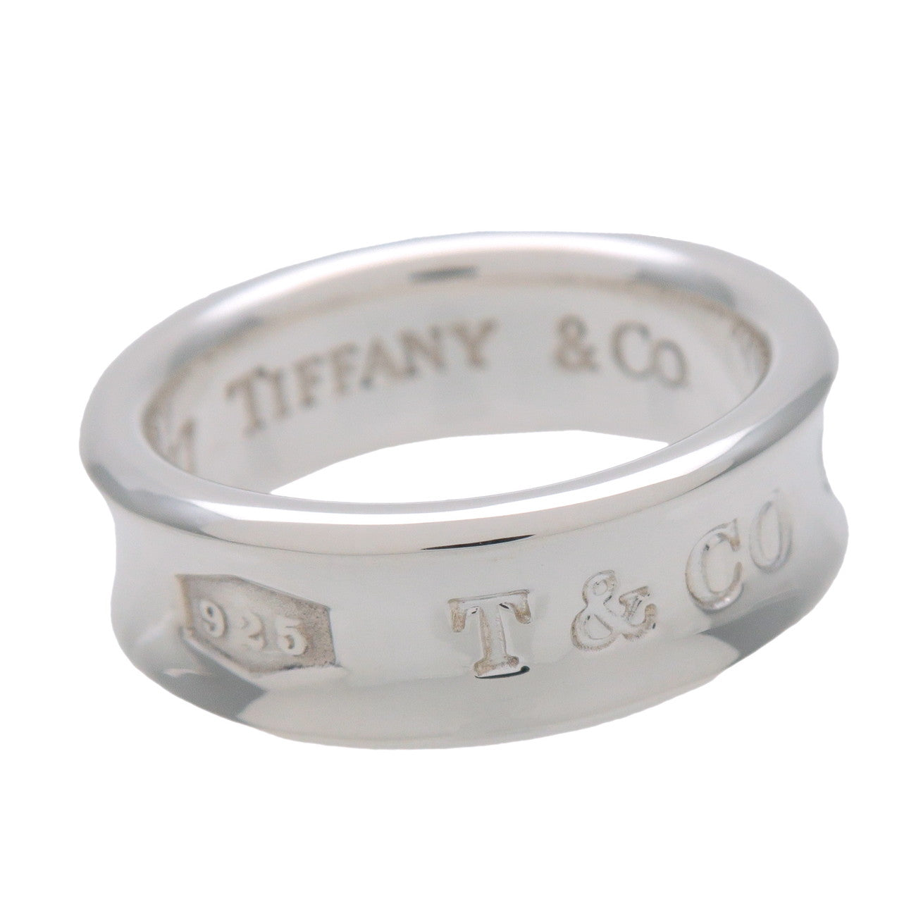 Tiffany & Co 1837 Narrow Ring SV925 Silver US6.5 EU53 HK12.5