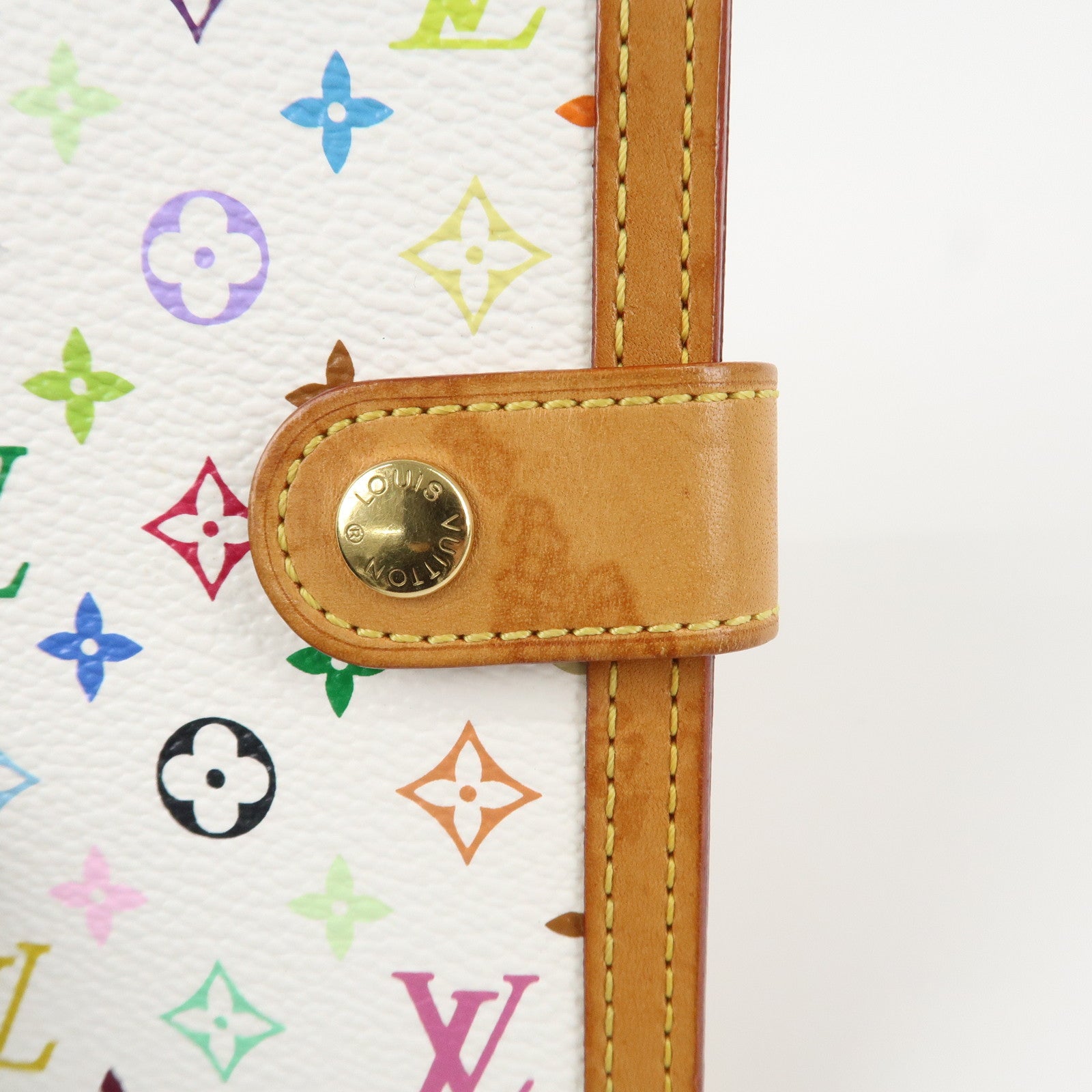 Louis Vuitton Monogram Multi Color Agenda PM Planner Cover R20896 Used