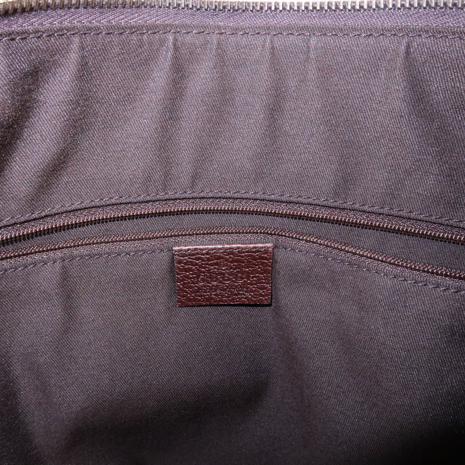 GUCCI Front Pocket Shoulder Bag Hand Bag Brown 153025