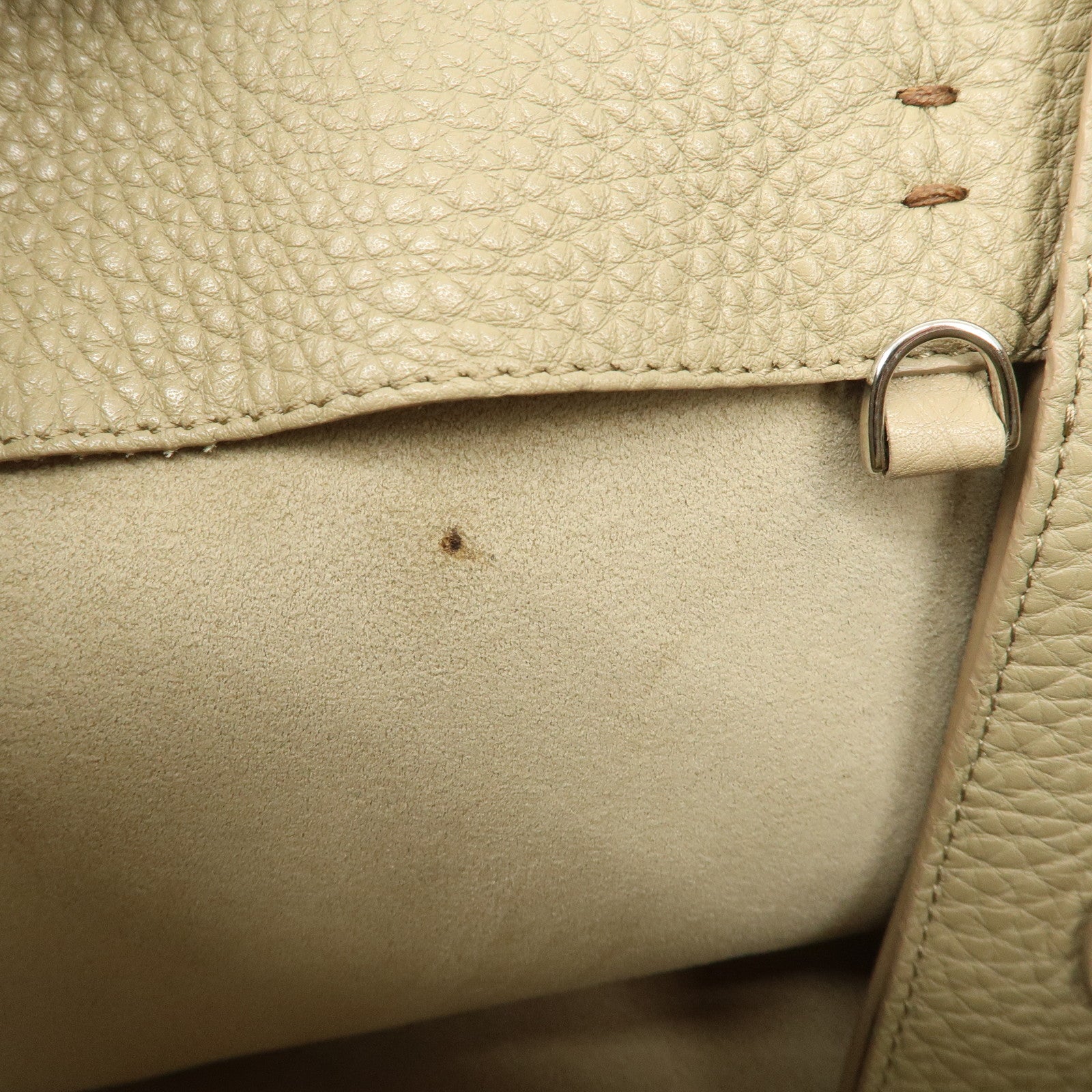 FENDI Selleria Leather Small Carla Tote Bag Shoulder Bag Brown 8BH257 Used