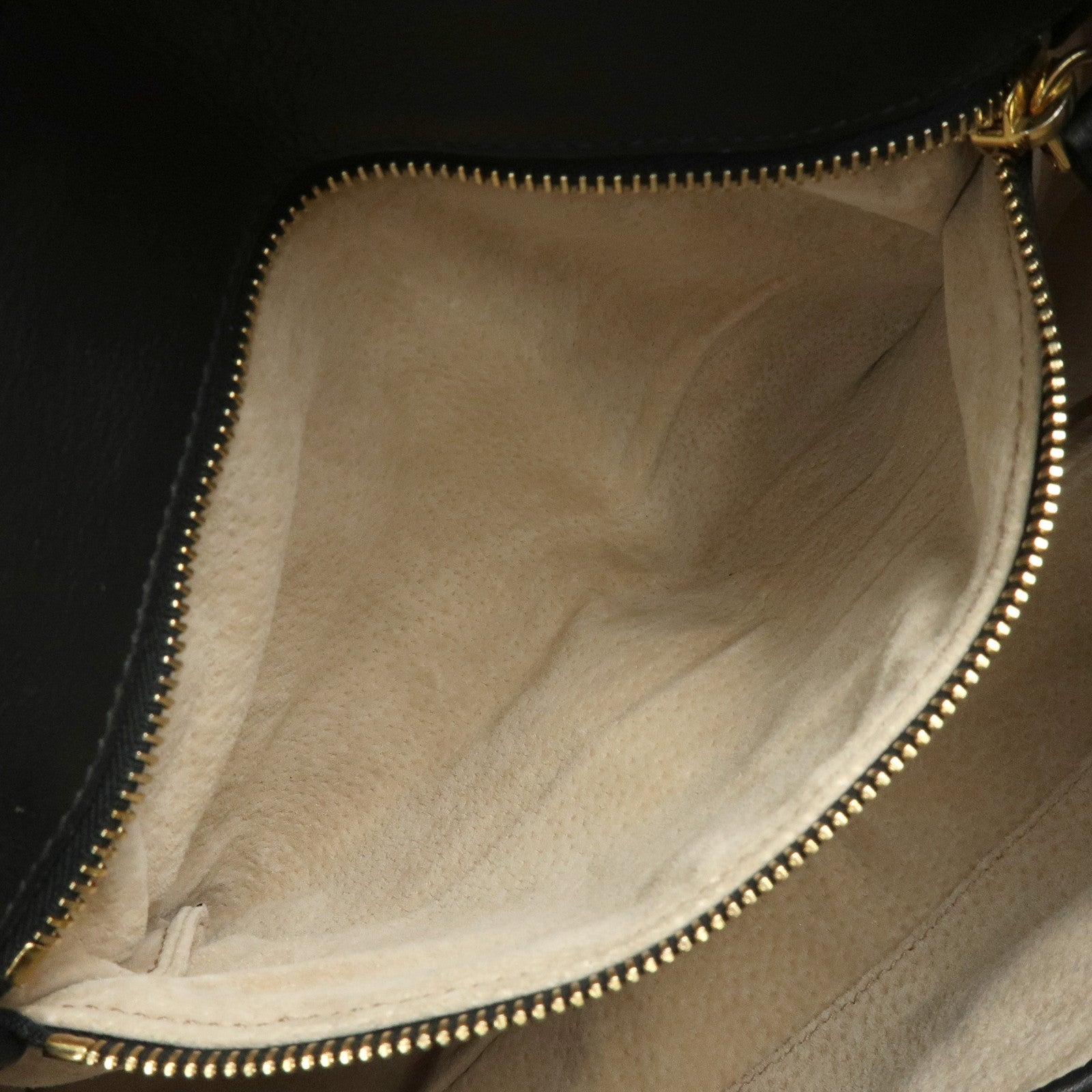 PRADA Logo Leather 2Way Bag Hand Bag Shoulder Bag Black Gold BN1903