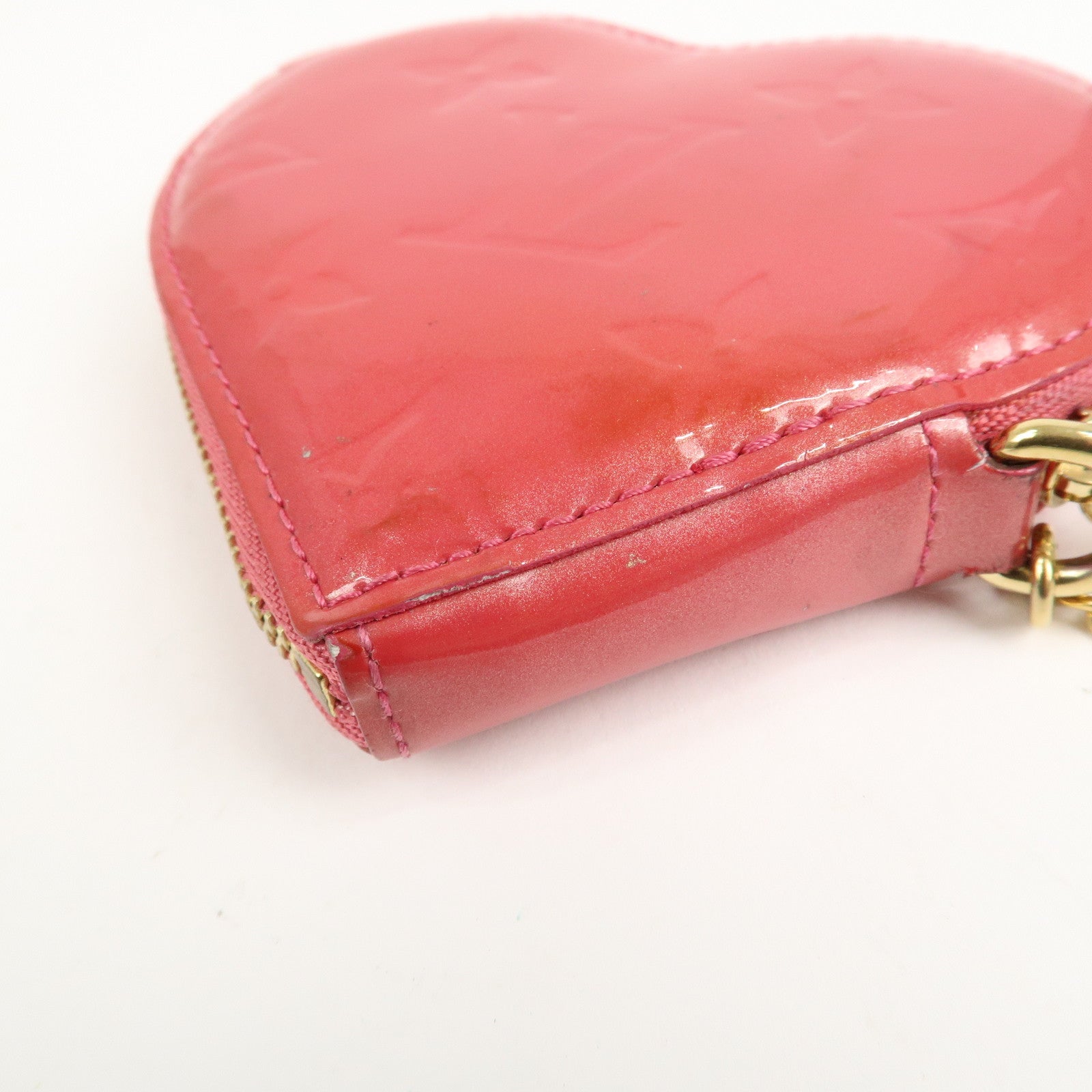 Louis Vuitton Monogram Vernis Porte Monnaie Coeur Coin Case M93562