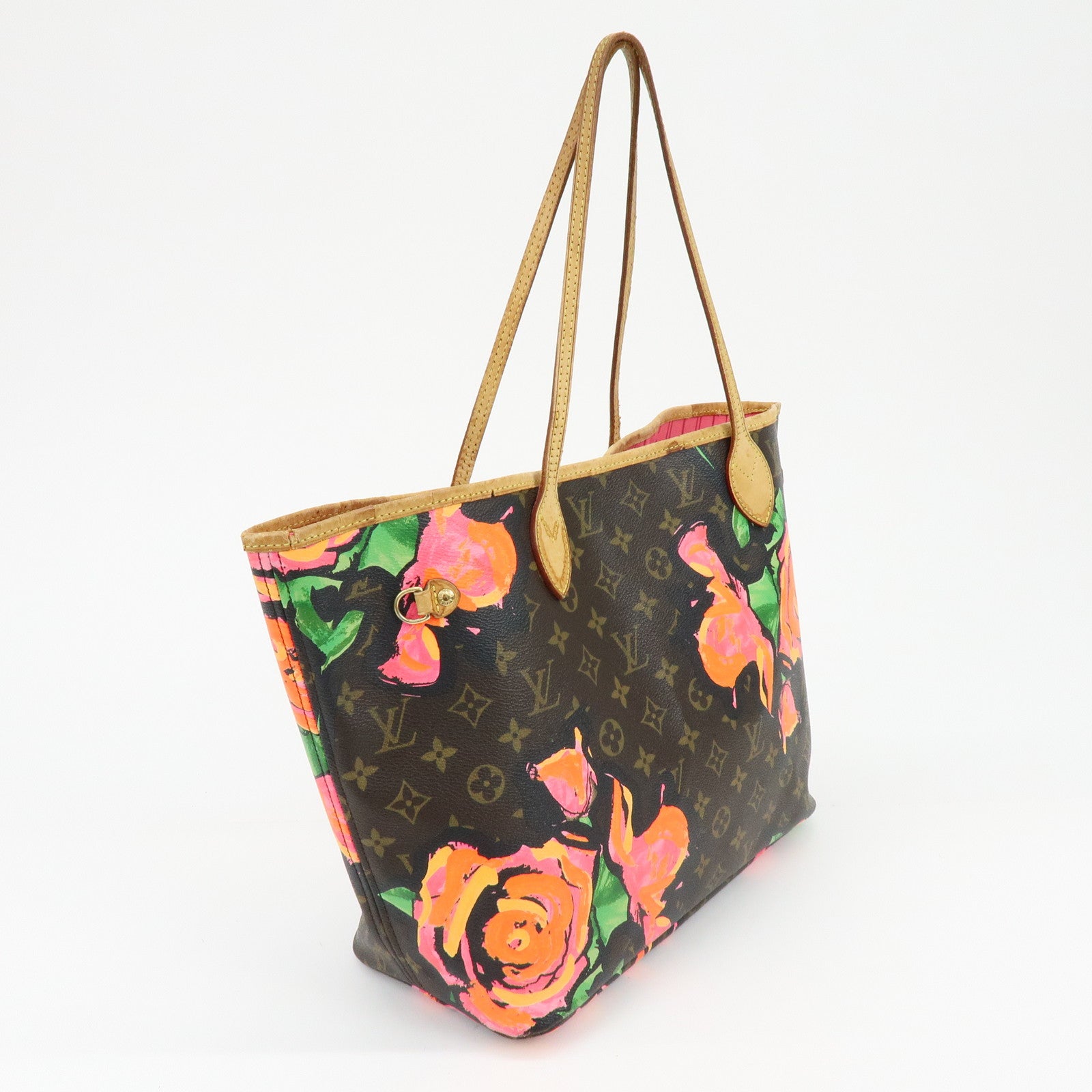Louis Vuitton Monogram Rose Neverfull MM Tote Shoulder Bag M48613