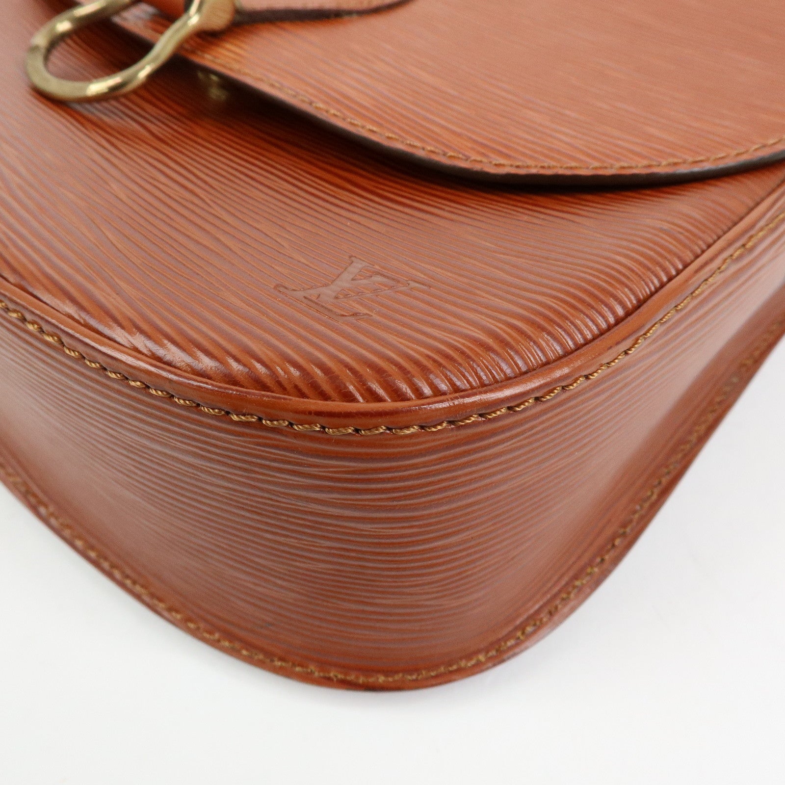 Louis Vuitton Epi Saint Cloud Shoulder Bag Kenya Brown M52193
