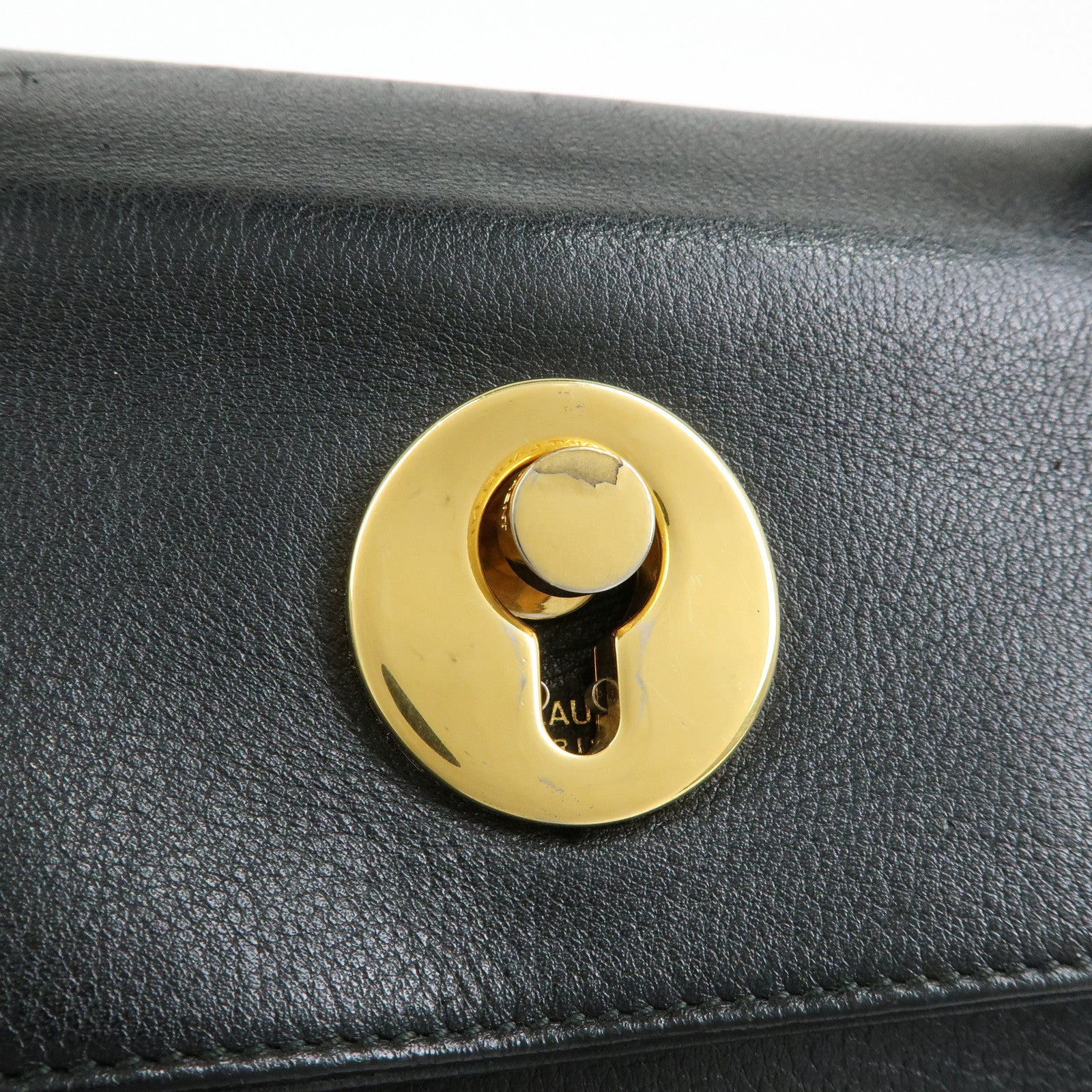 SAINT LAURENT PARIS Muse Two Canvas Leather 2Way Bag Black 313499