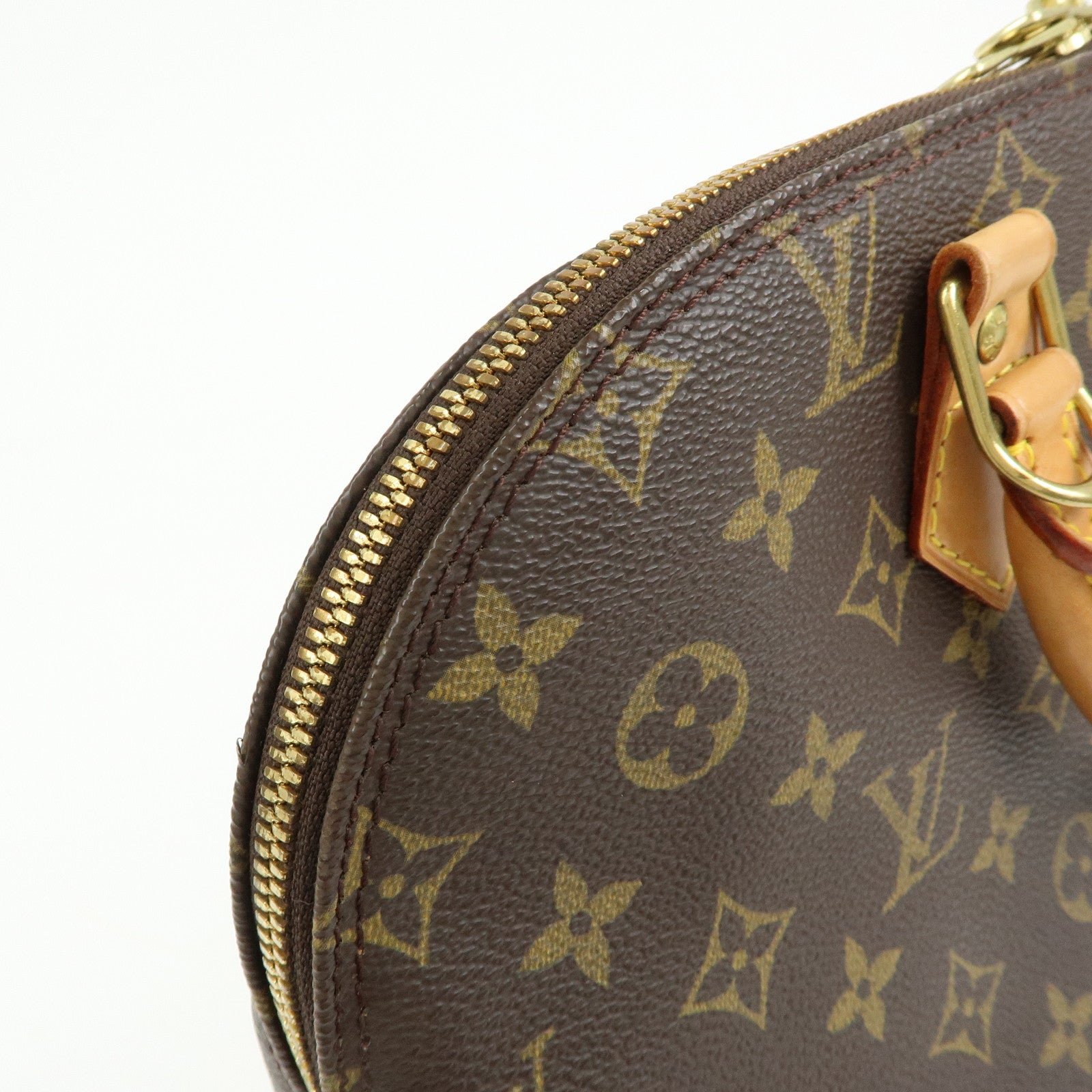 Louis Vuitton Monogram Alma Hand Bag Brown M51130