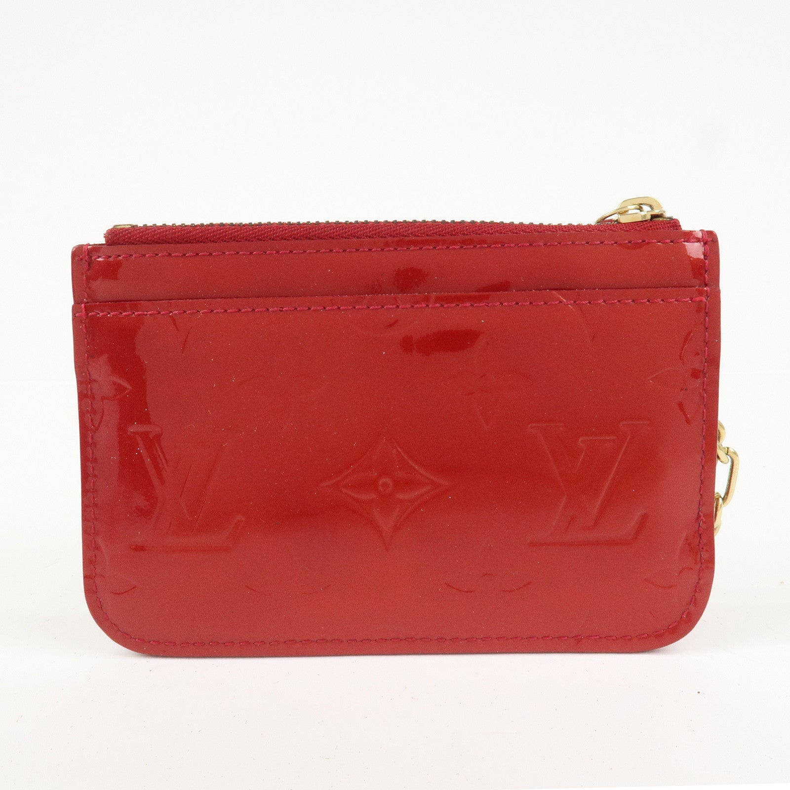 Louis Vuitton Monogram Vernis Pochette Cles NM Cerise M90214