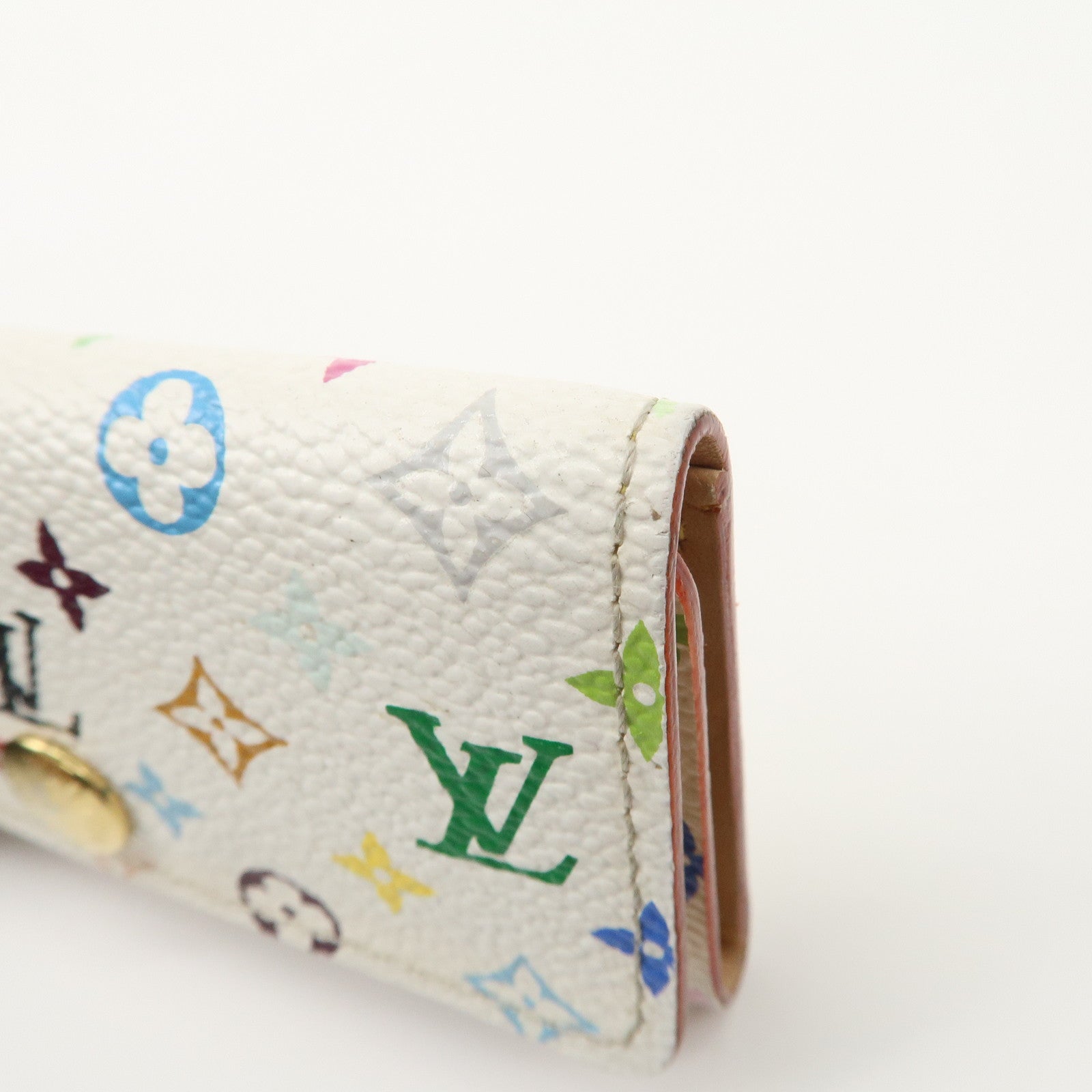 Louis Vuitton Monogram Multicolor Multiclés 4 Key Case Blanc M60043 Used
