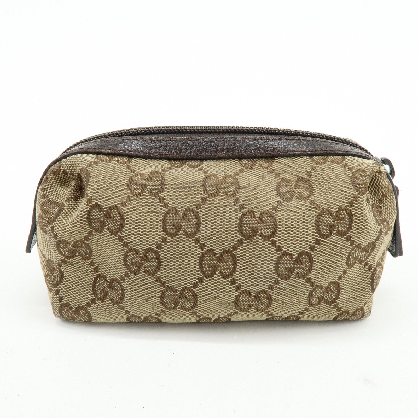 GUCCI PRADA MIUMIU Set of 3 Canvas Leather Pouch 29596/5N1681