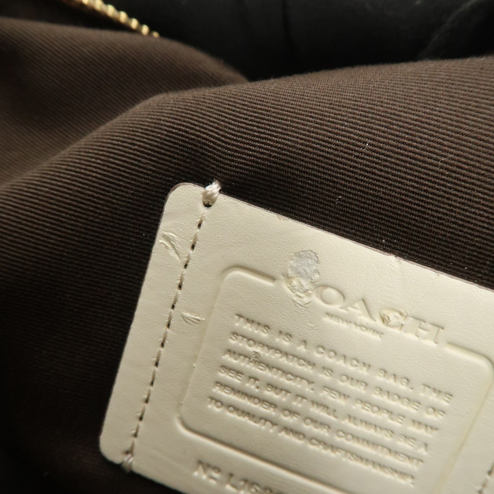 COACH Signature Canvas Leather 2Way Shoulder Bag Hand Bag Beige