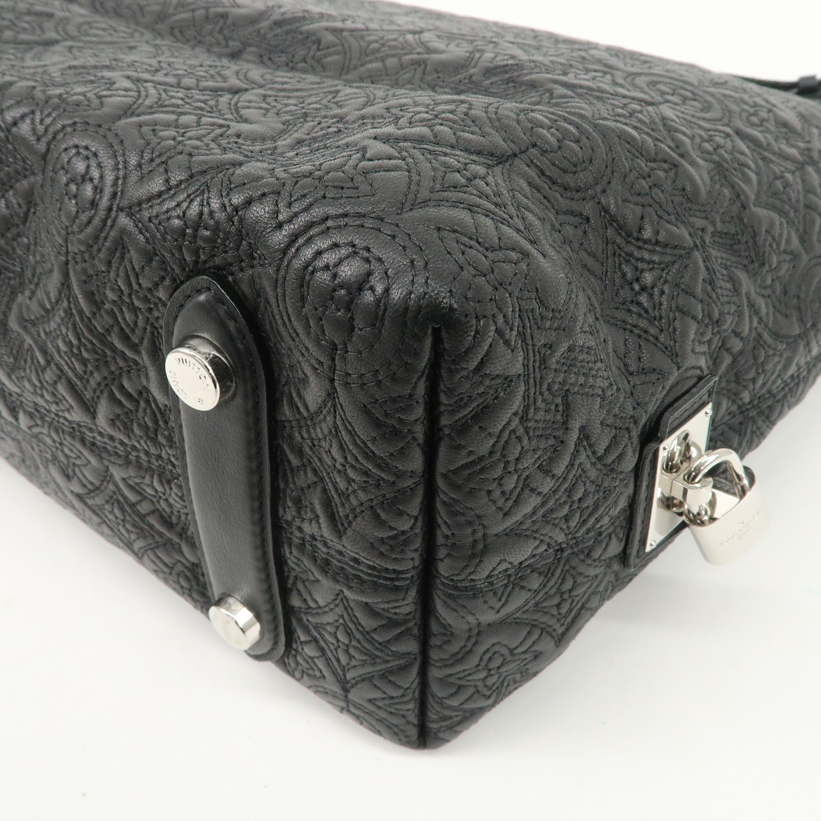 Louis Vuitton Monogram Antia Hobo PM Leather Shoulder Bag Noir M93833 Used