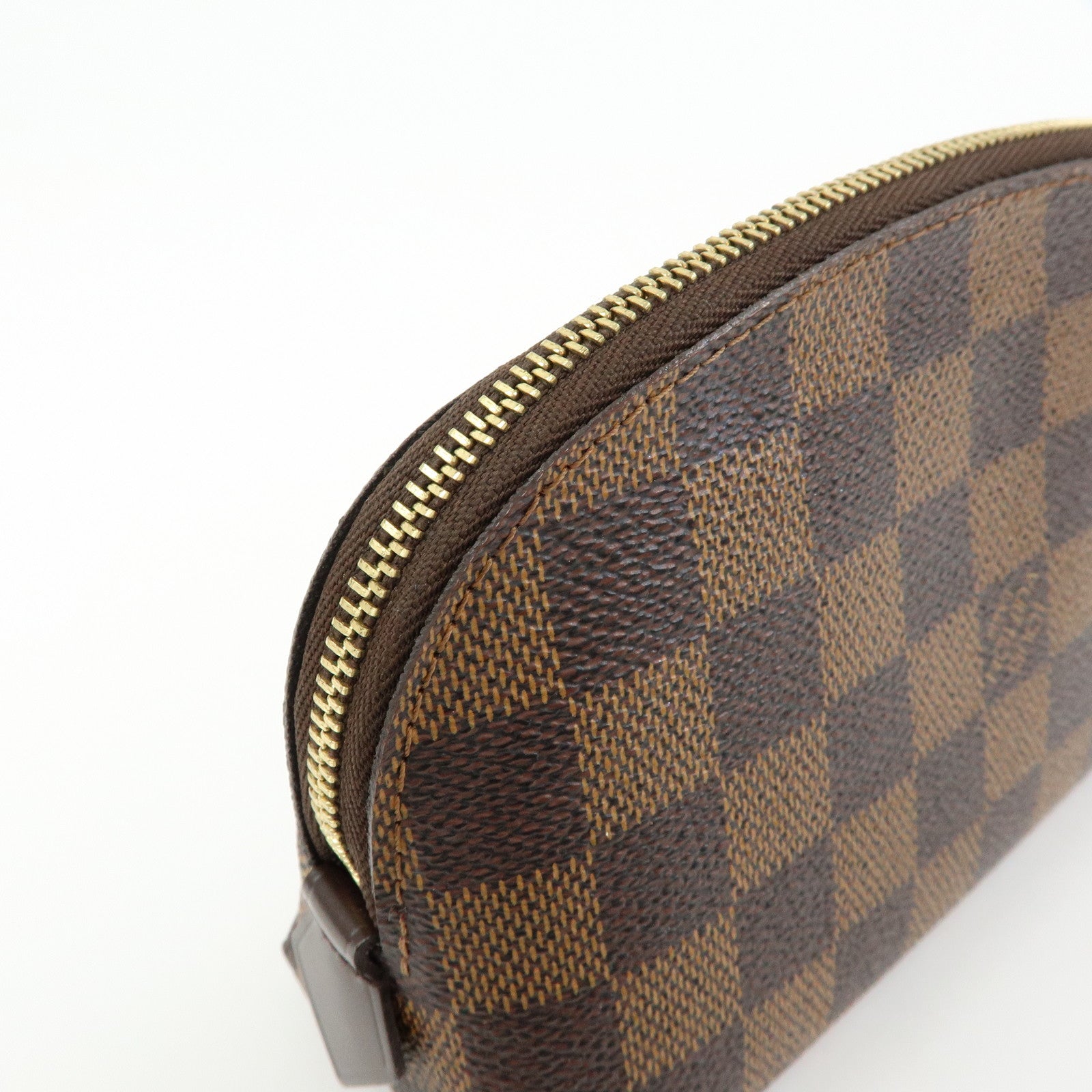 Louis Vuitton Damier Pochette Cosmetic PM Pouch Brown N47516