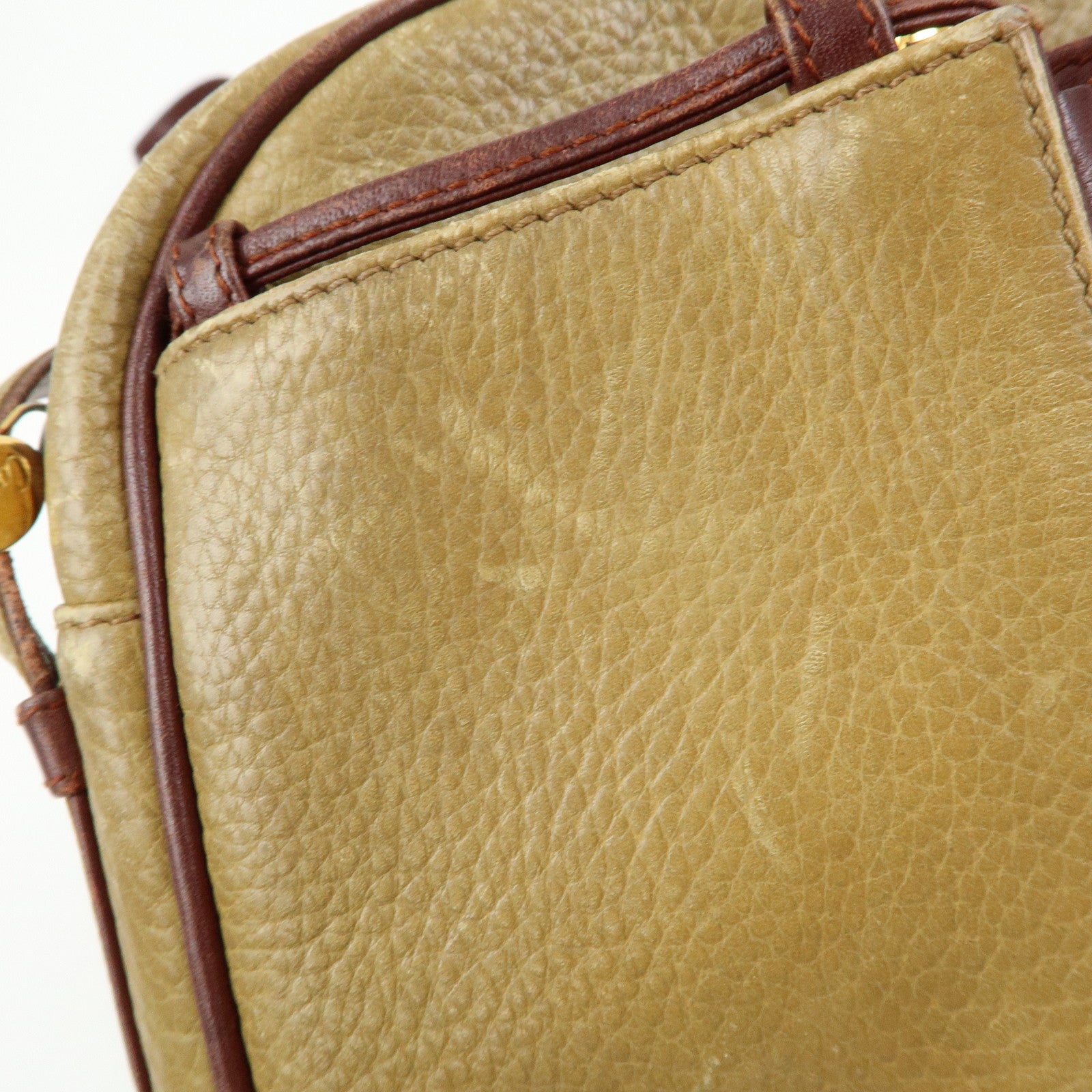 Cartier Must de Cartier Leather Shoulder Bag Crossbody Bag Beige