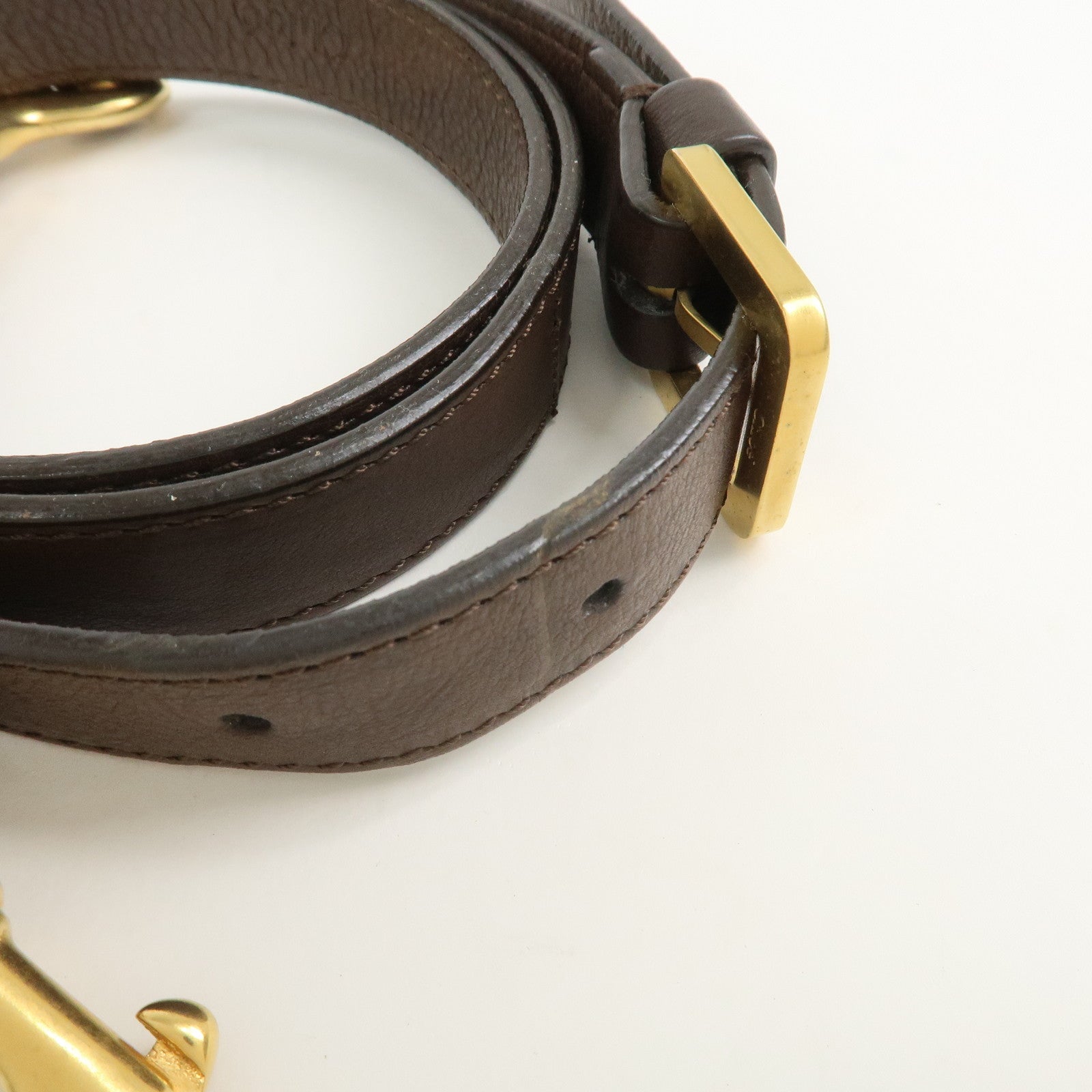 Chloe Marcie Leather 2Way Bag Shoulder Hand Bag Brown 03.10.662